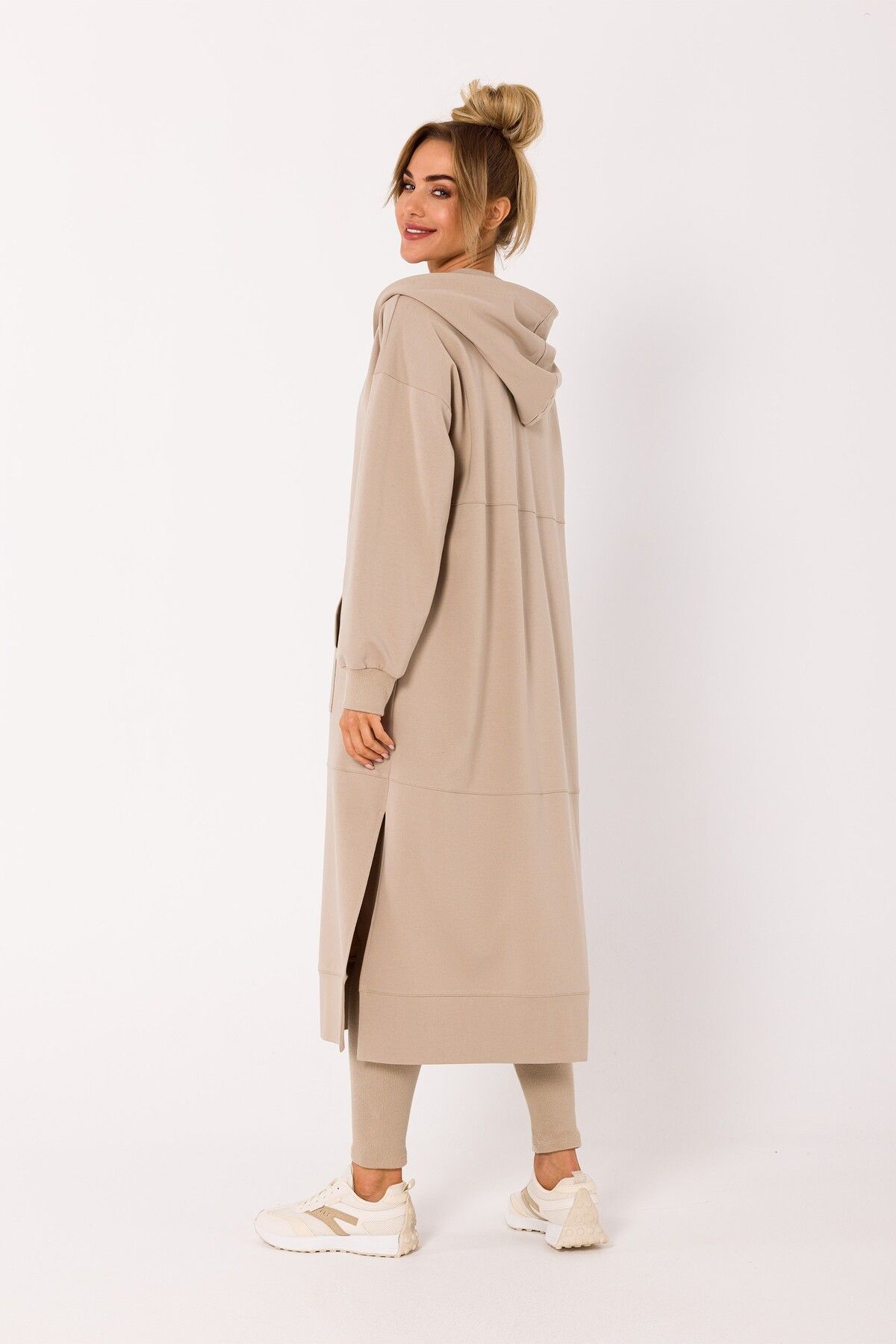 Made of Emotion-Long hoodie with side slits 2