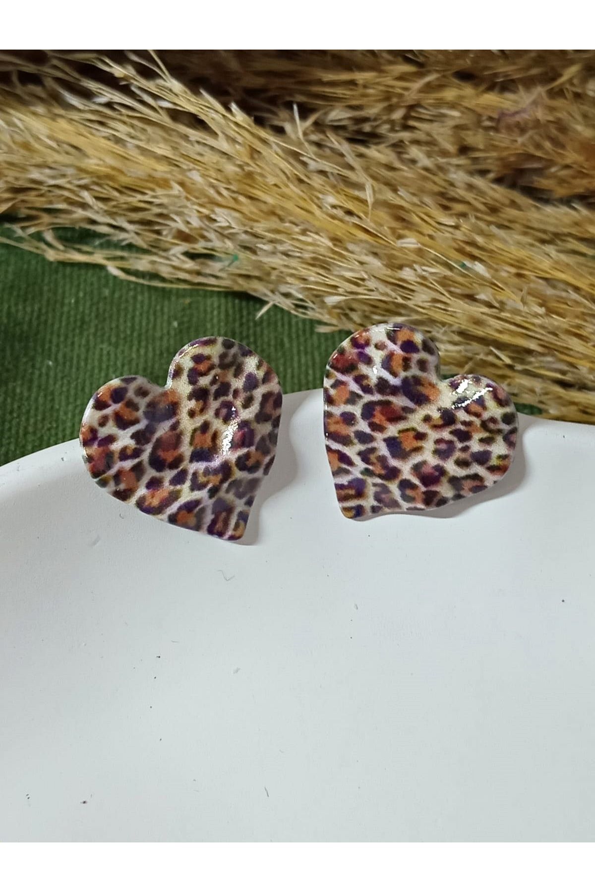 mos&more-Earrings - Brown - Without Stone 1