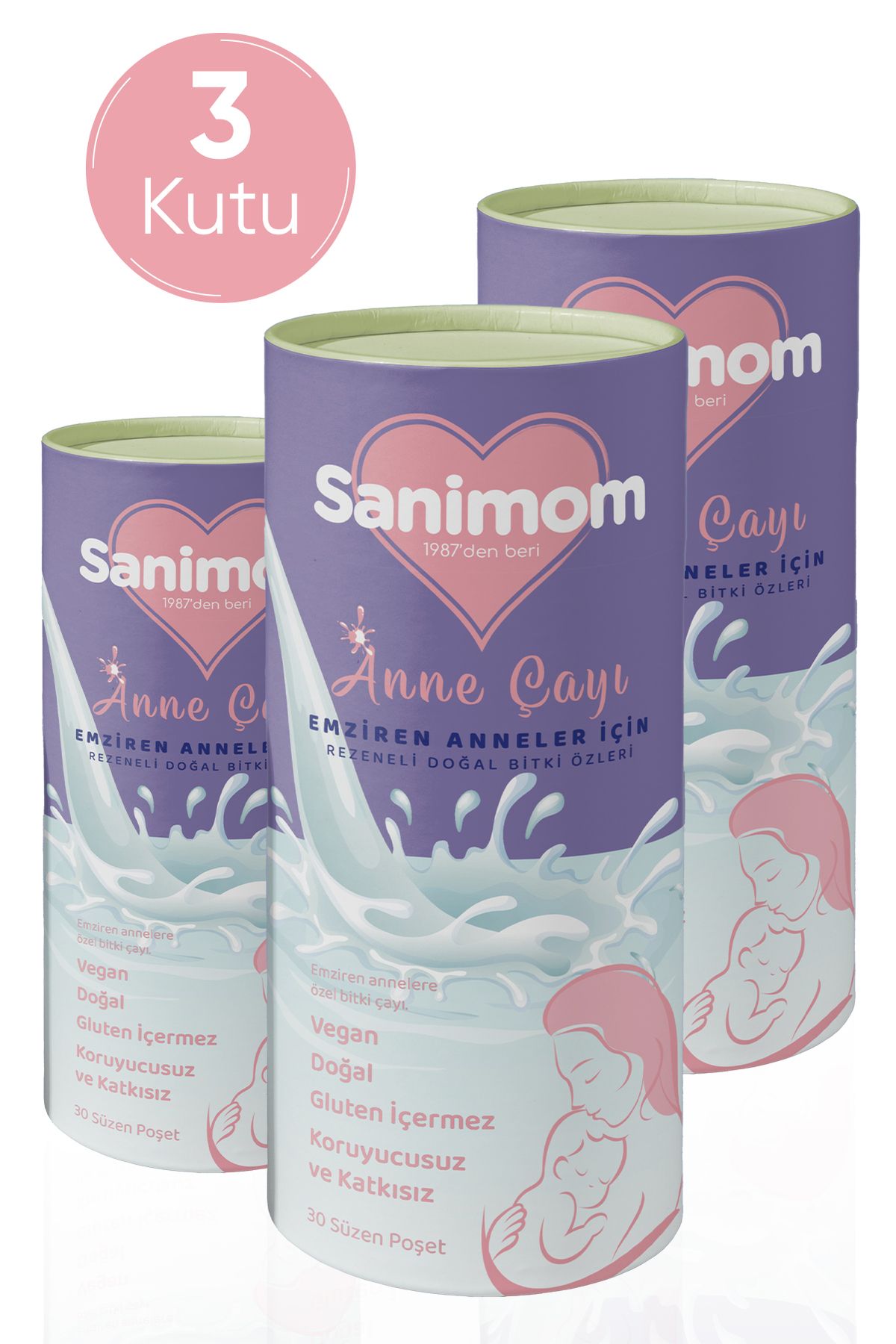 SANİMOM Sanimom Anne Sütü Arttırıcı Çay 3 Kutu