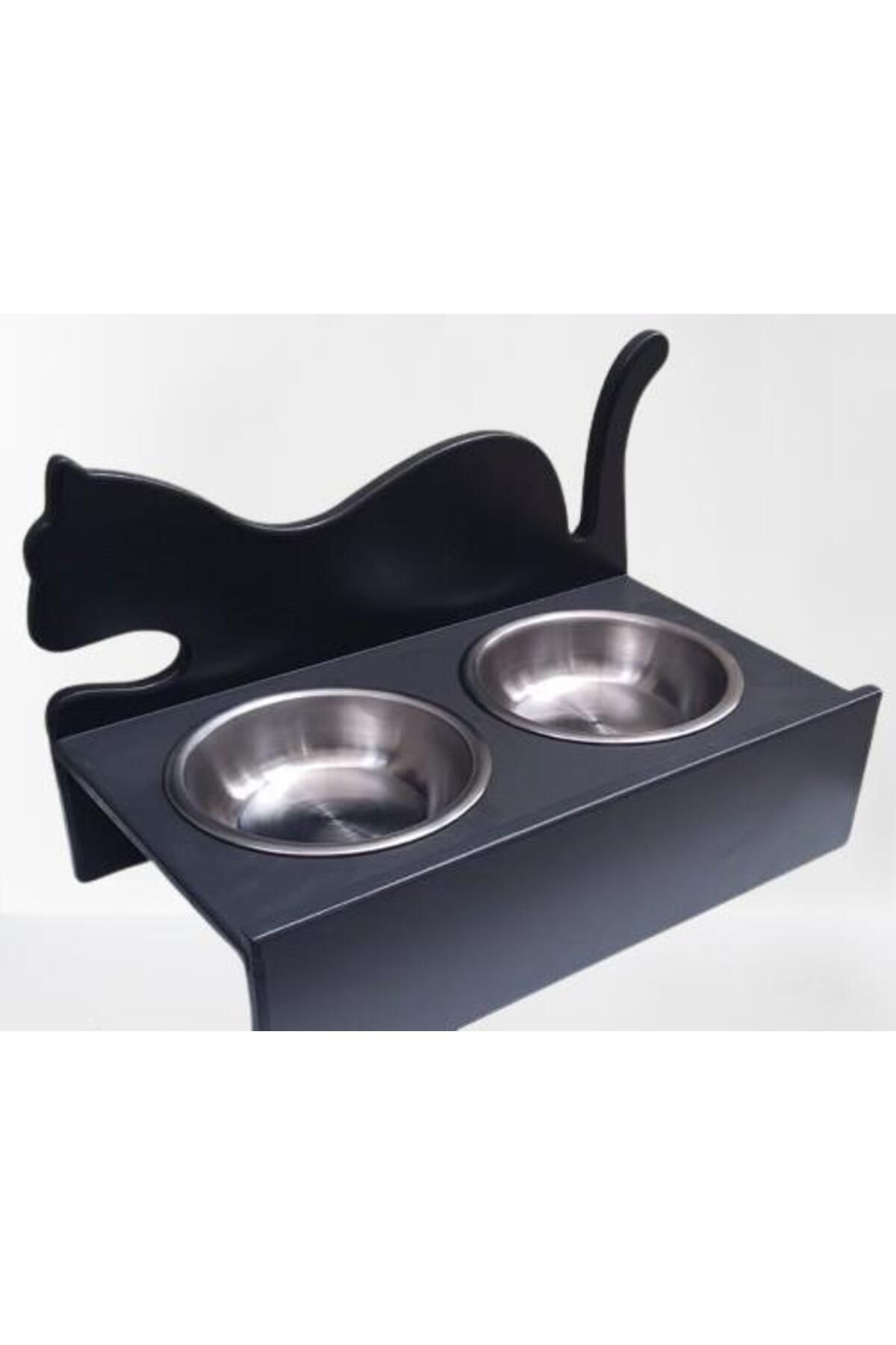 BENGİ TİCARET-Hobby Erc Model 90375 - Small Cat Food Water Bowl, Anthracite Stainless Plate 4