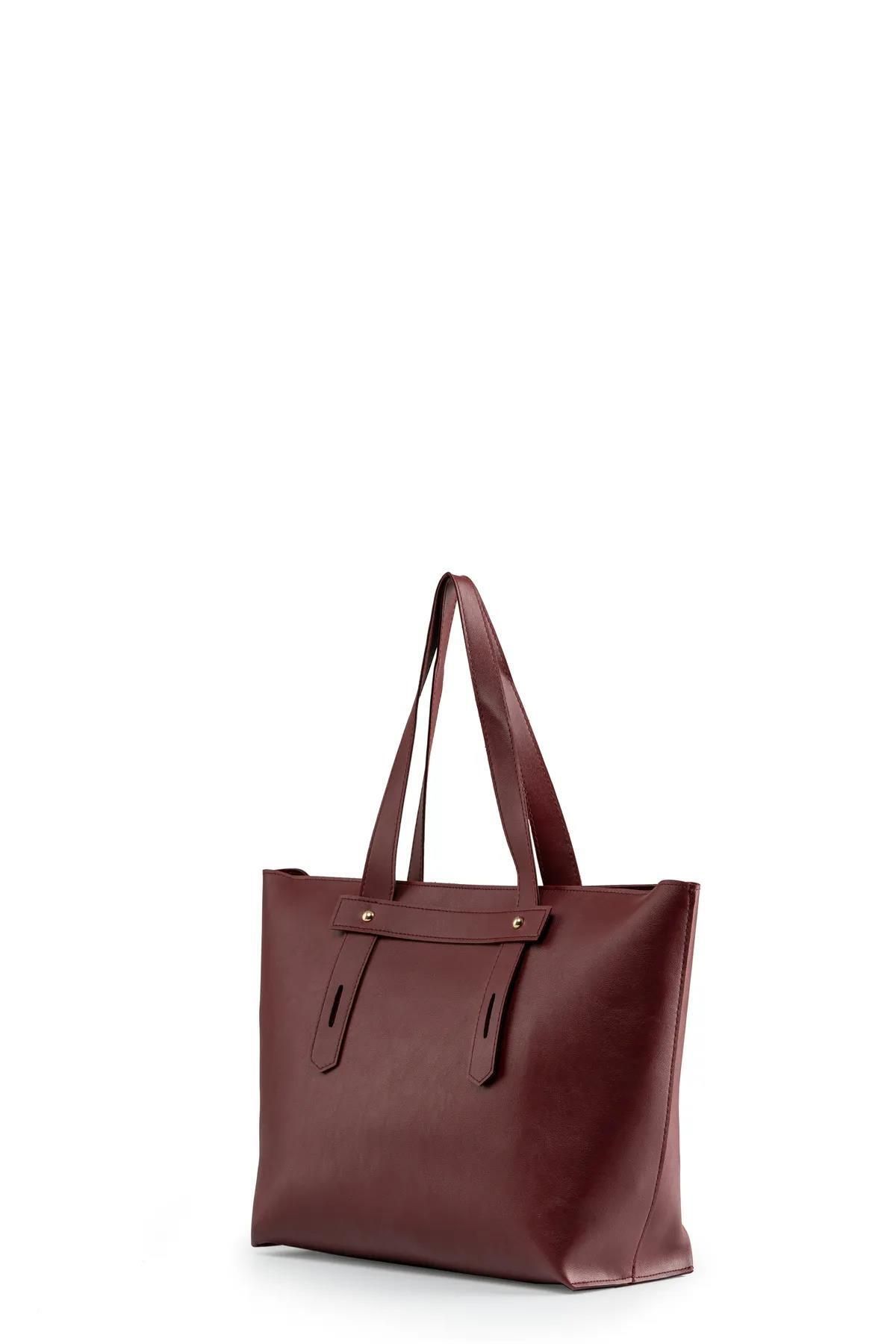 GOYET-Cora Zippered Shoulder and Hand Bag Claret Red 2