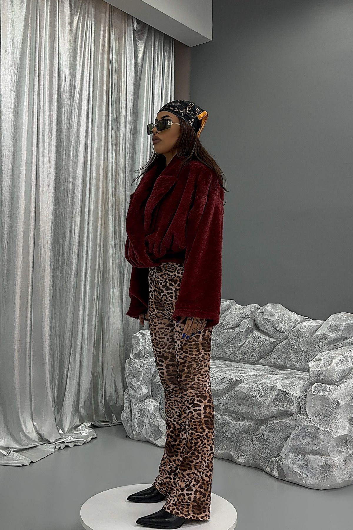 Gülşah Evecen-Pantaloni Candy Leopard 3