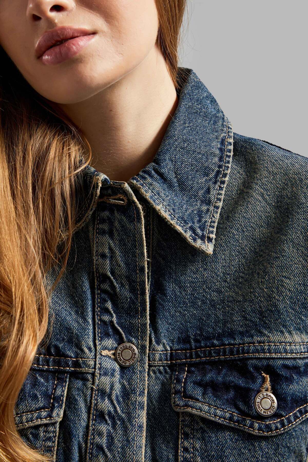 its basic-Jachetă de damă T.Jen Color 2w48 Loose Fit Crop Denim 3