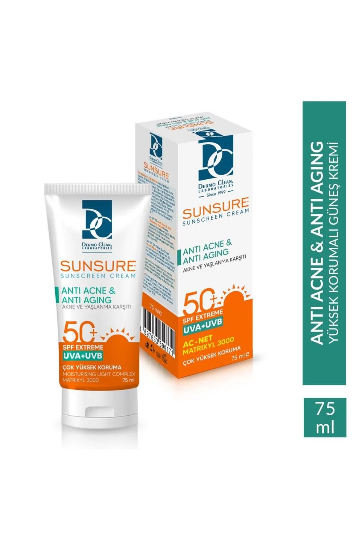 armonika Dermo Clean Sunsure Anti Akneli Cilt Güneş Kremi Serisi 75 Ml