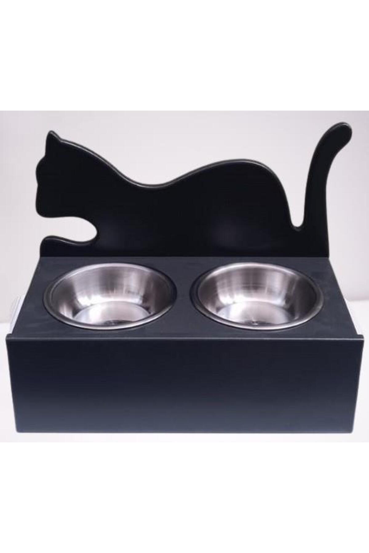 BENGİ TİCARET-Hobby Erc Model 90375 - Small Cat Food Water Bowl, Anthracite Stainless Plate 6