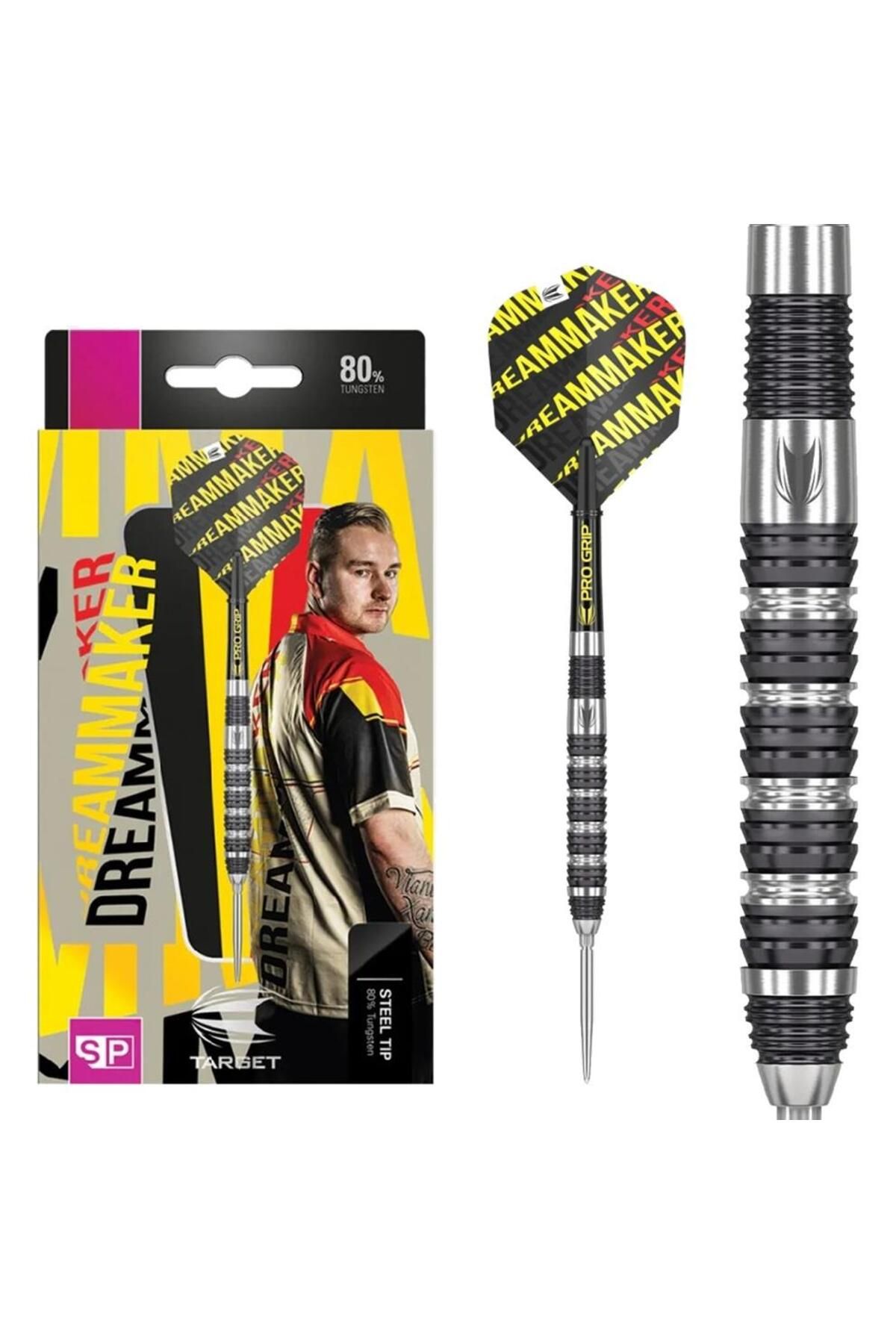 Target Dimitri Van Den Bergh % 80 Tungsten SP Çelik Uçlu Dart Oku