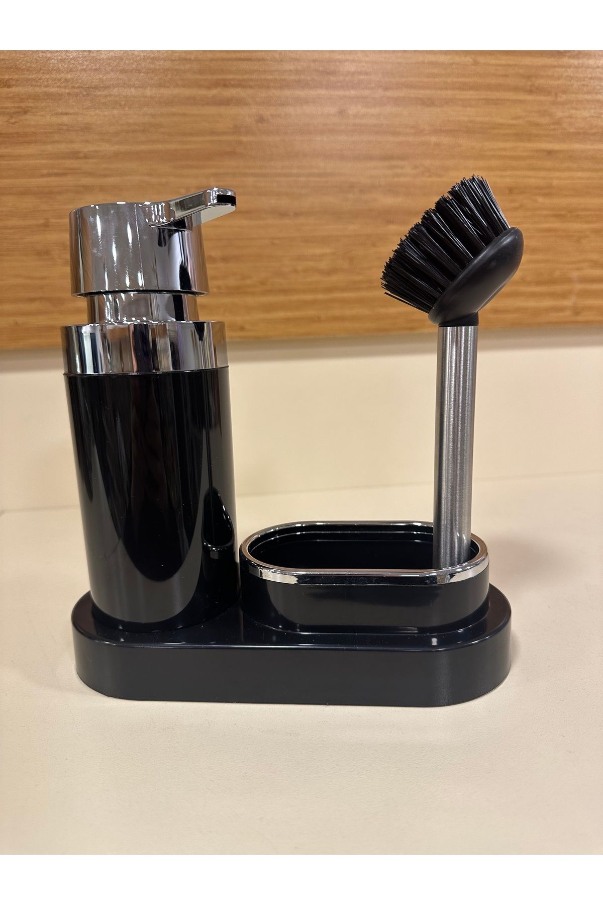 PLUS HOME-Black Brushed Liquid Soap Dispenser 4