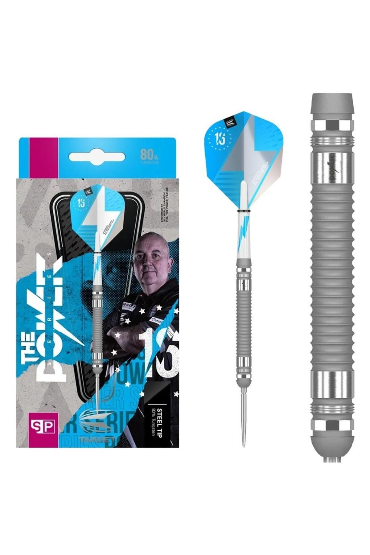 Target Phil Taylor Power Series Silver % 80 Tungsten SP Çelik Uçlu Dart Oku