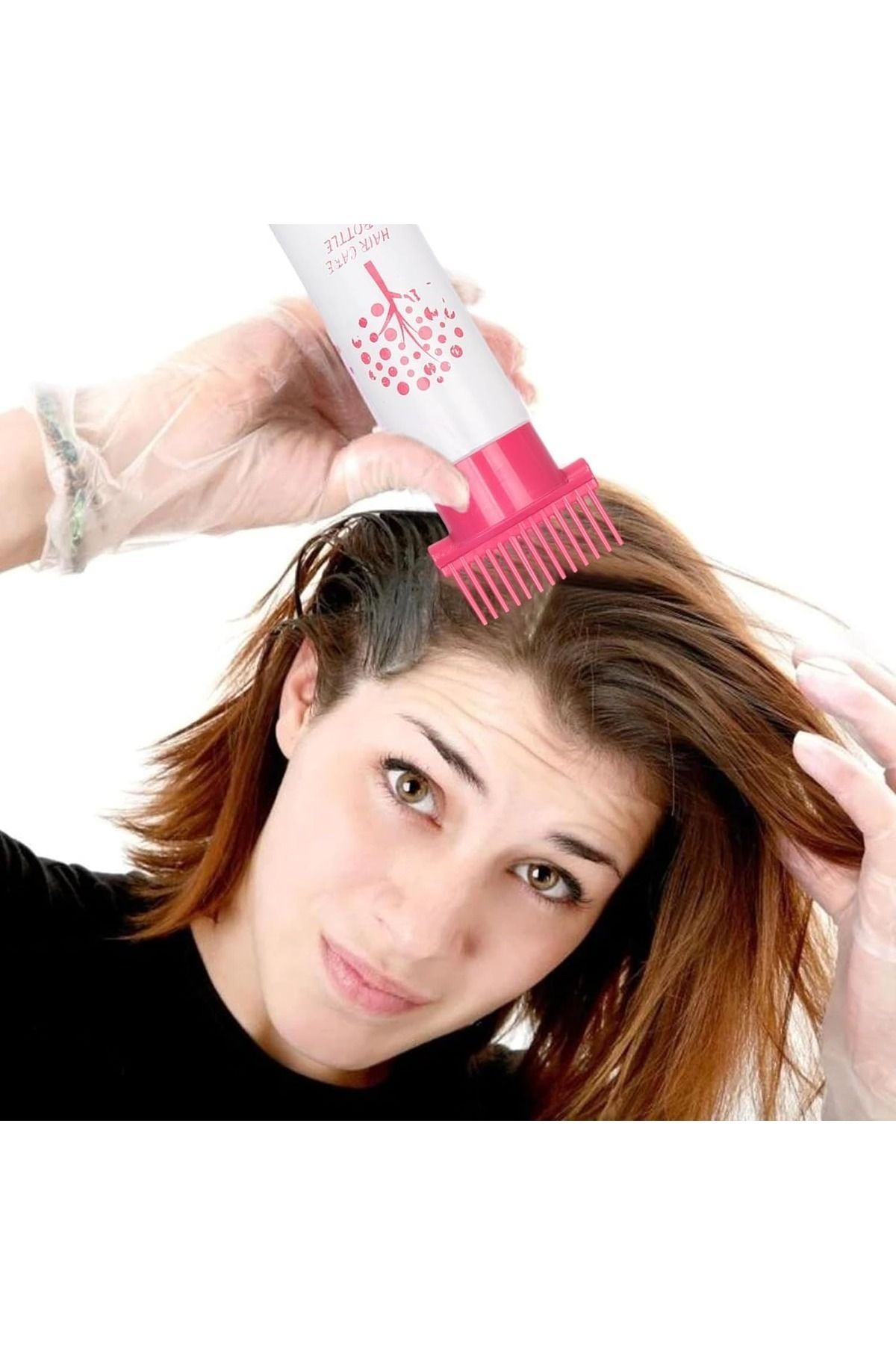 gaman-Hair Care Oil Application Applicator Set for Easy Use Scalp Hair Care Oil Bottle (Set of 2) 3