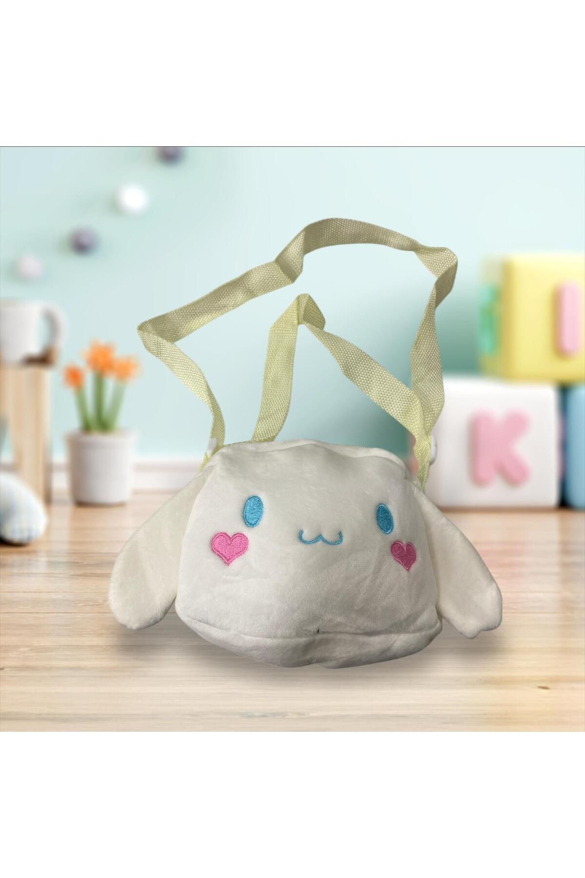 tüftürük-Kawaii Sanrios Kuromi Plush Shoulder Messenger Bag Mobile Phone Headset Storage Bag Multifunctional 1