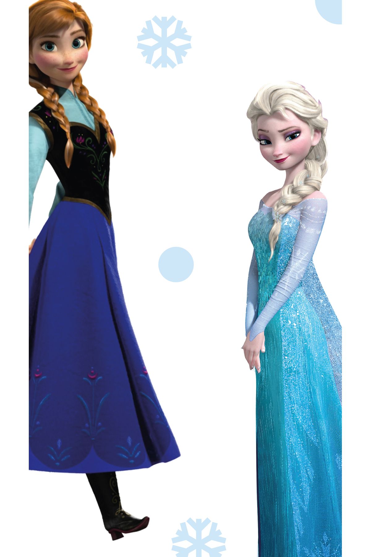 Lera Shop-Frozen Elsa and Anna Olaf Wall Sticker - Home and Kids Room Decoration 2