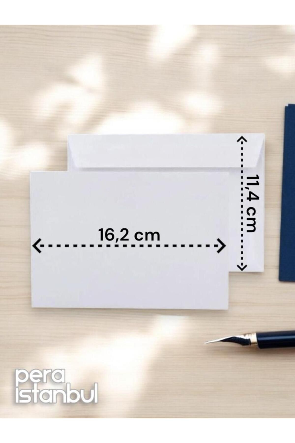 Pera İstanbul-100 Pcs 114X162 mm White Invitation Luxury Greeting Card Letter Seal Wallet Large Capacity Bag Envelope 2