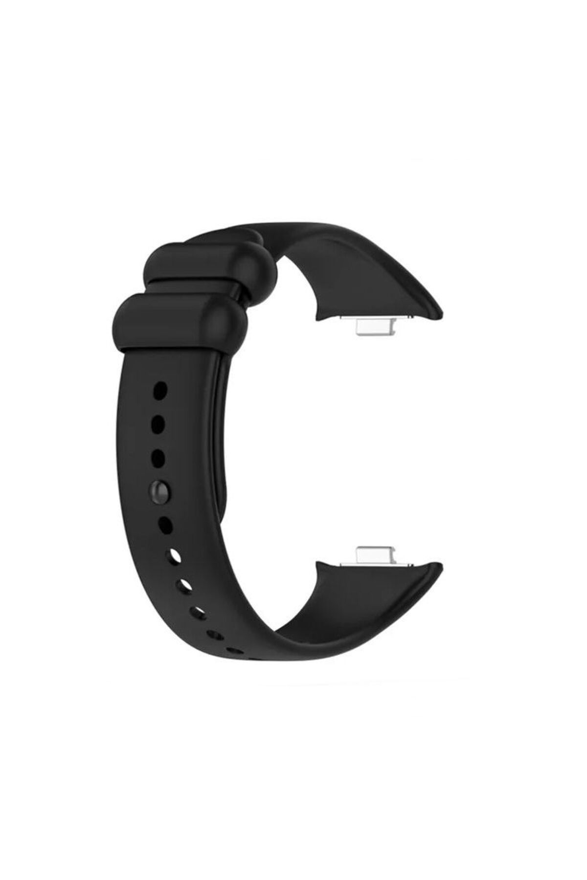 Gpack-Xiaomi Smart Band 9 Pro - Black Silicone Strap with Cord Holes 1