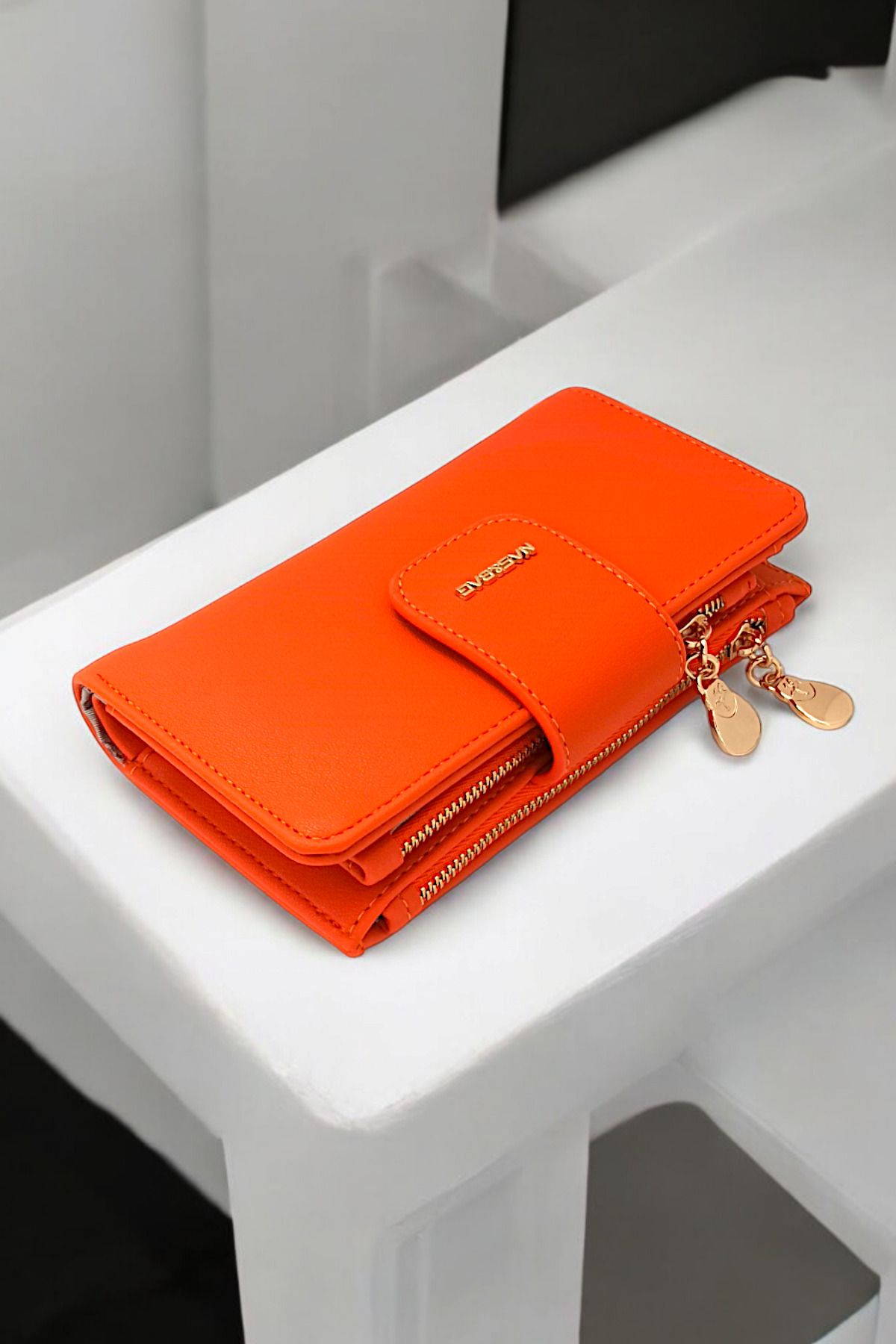 Çlk Accessories-Wallet - Orange - Plain 2