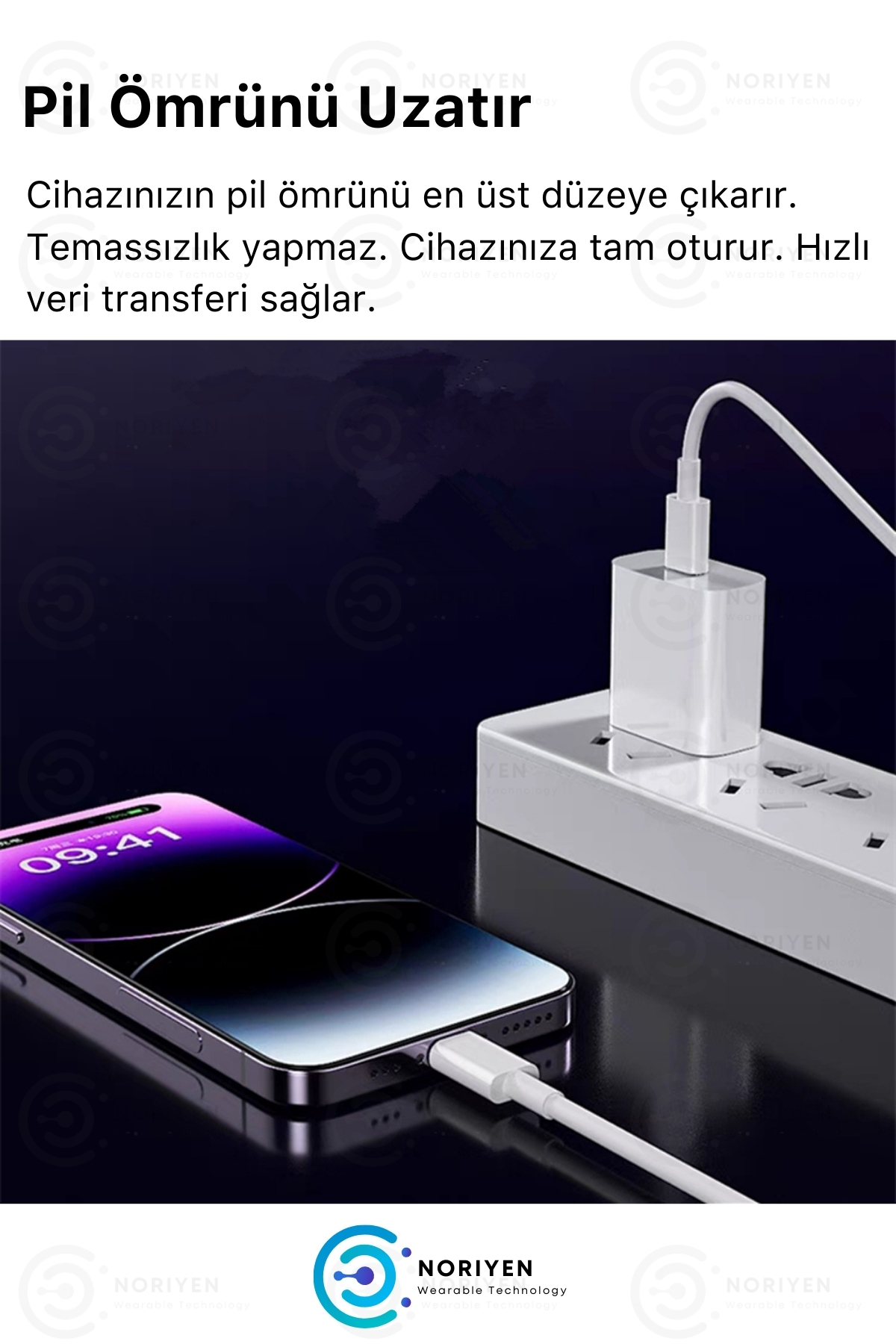 Apple Iphone Uyumlu Hızlı Şarj Usb-c To Lightning Premium Model Tüm Modellere Uyumlu Şarj Kablosu 1m