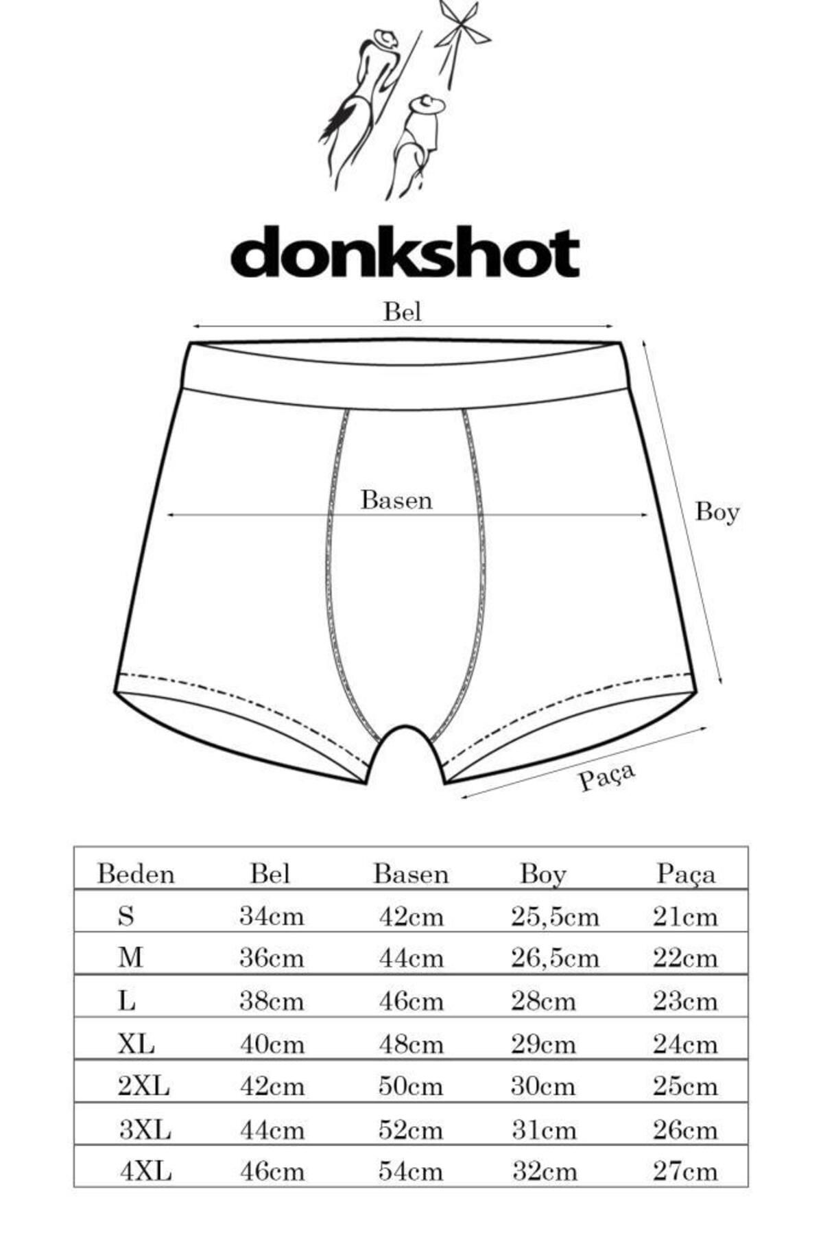 Donkshot-Men's Boxers Set of 3 - Cotton and Lycra, Model 1001 7