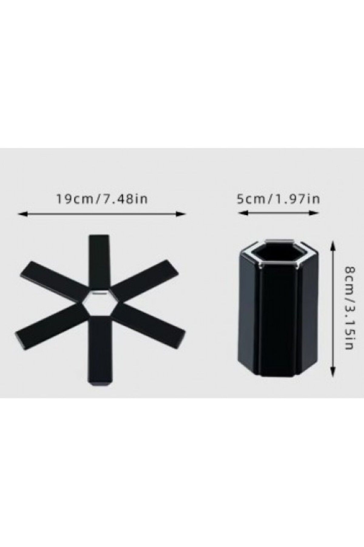COLLECTİON-Collapsible Trivet - Heat Resistant, Teapot Pot, Non-Slip Non-Stick Base 3