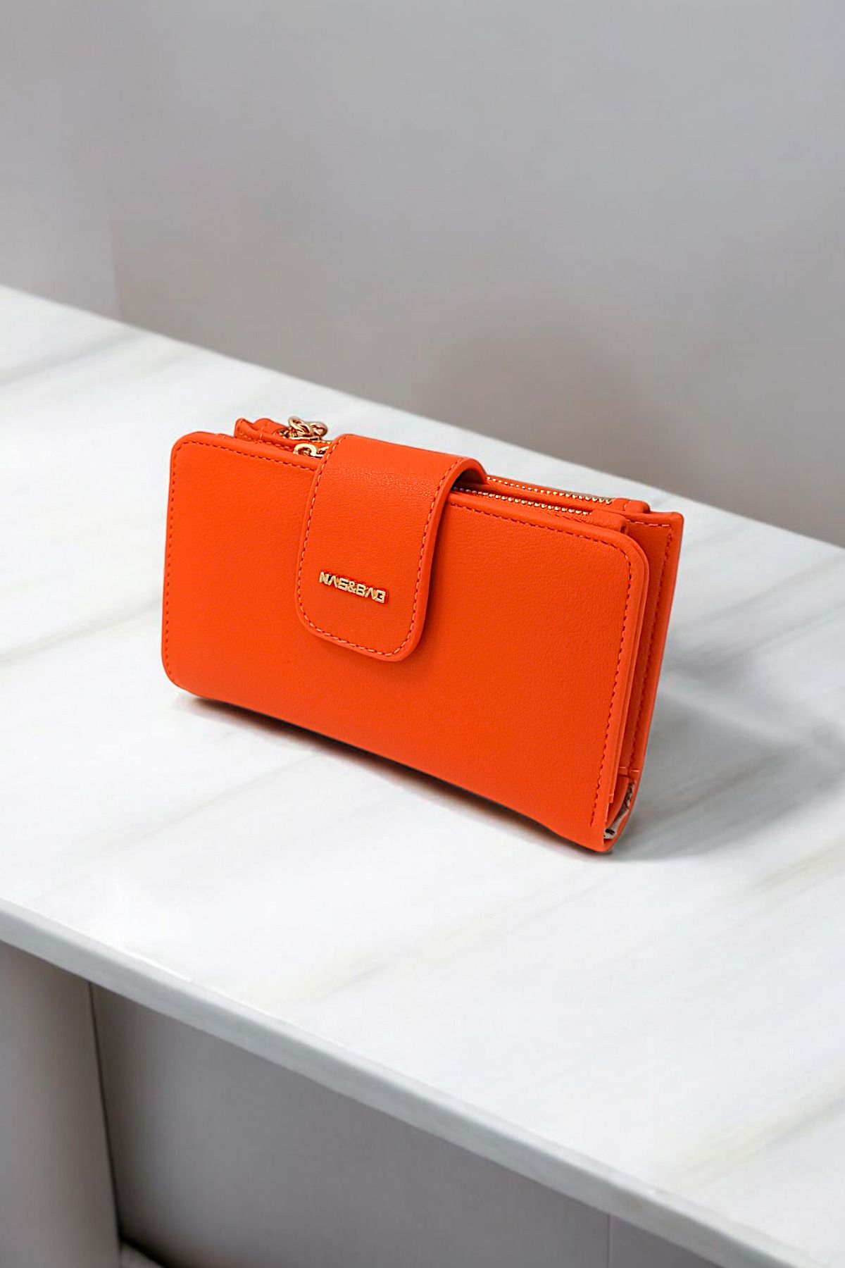 Çlk Accessories-Wallet - Orange - Plain 1