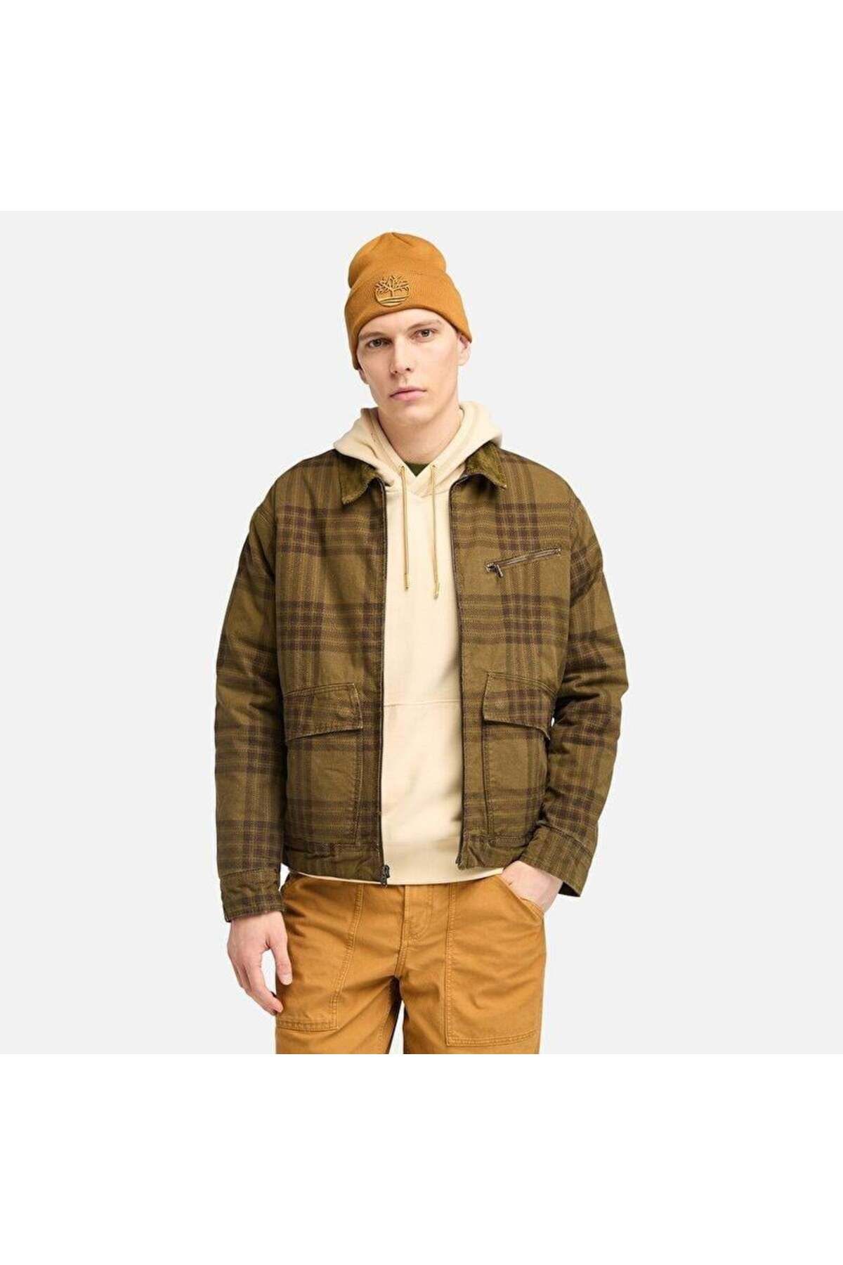 Timberland Strafford Printed Erkek Mont Plaid