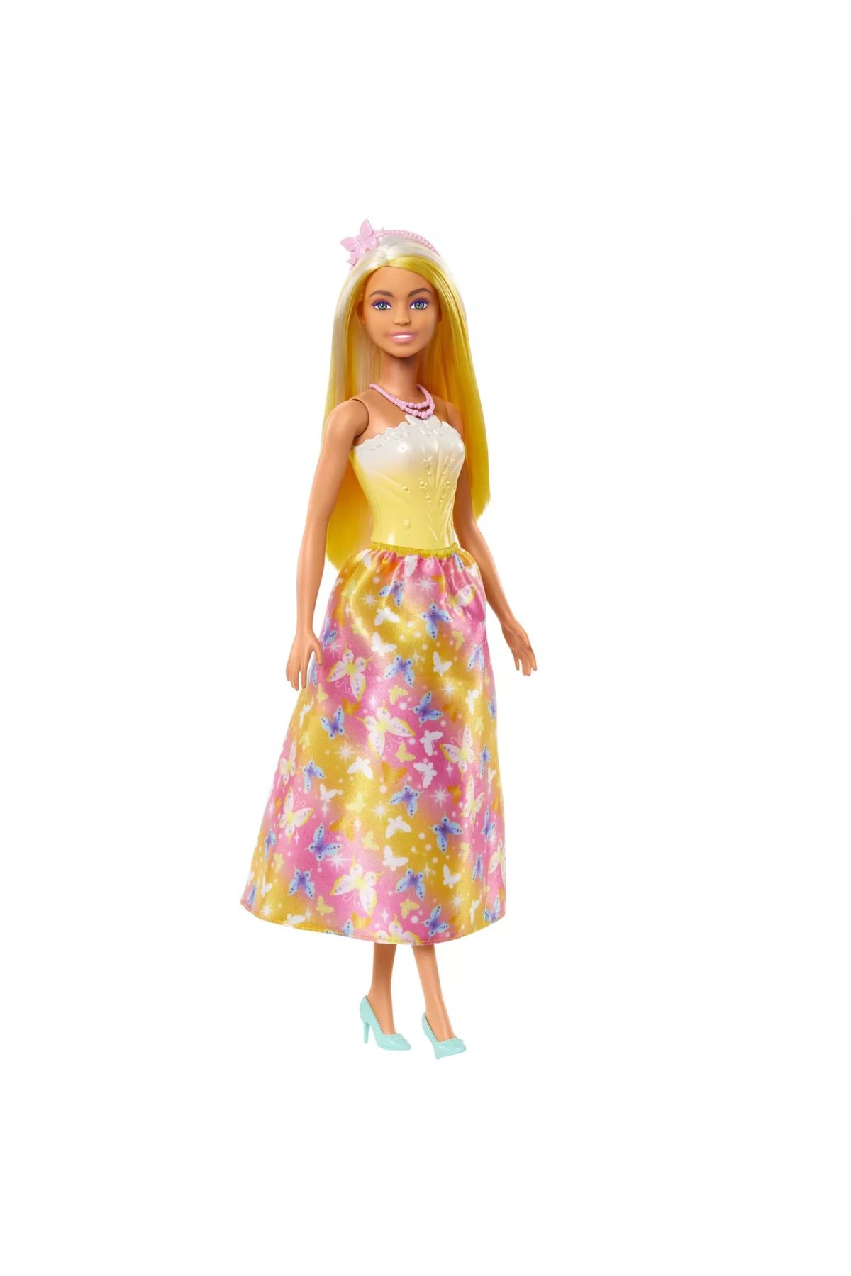 mattel-Barbie papusa barbie cu parul blond si galben 2