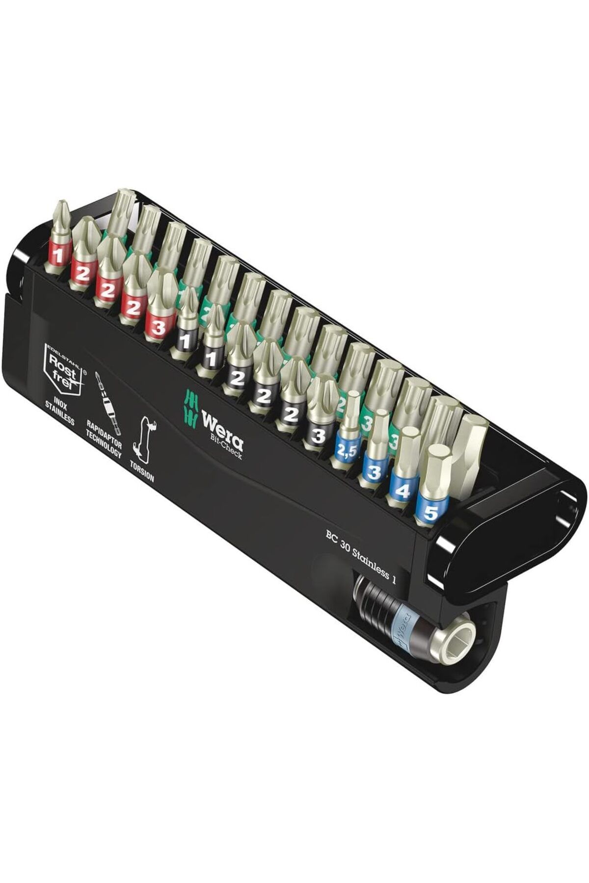 STOREMAX ysstorex Bit-Check 30 Uç Seti, Paslanmaz 1, 30 Parça, 05071109001 StarColxlection 655141