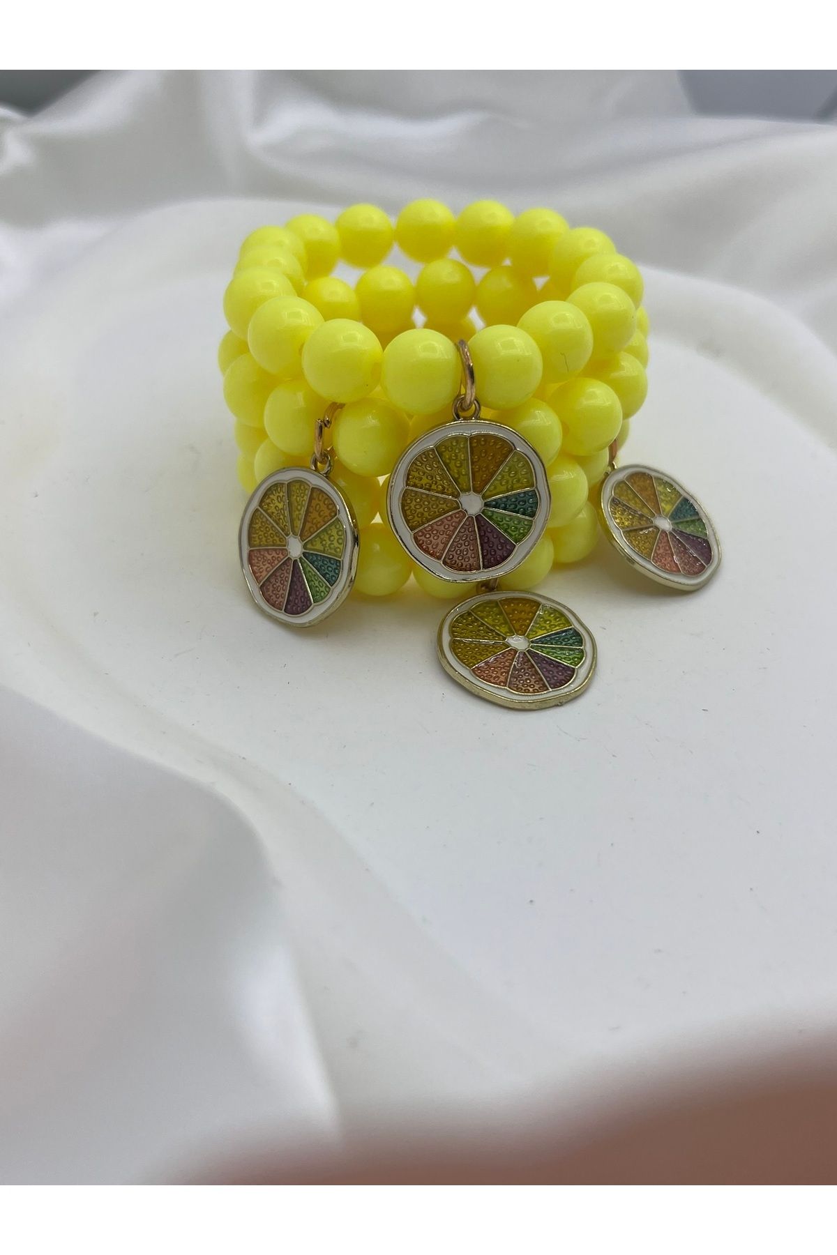 Yıldız Accessory-Bracelet - Yellow - Bead 4