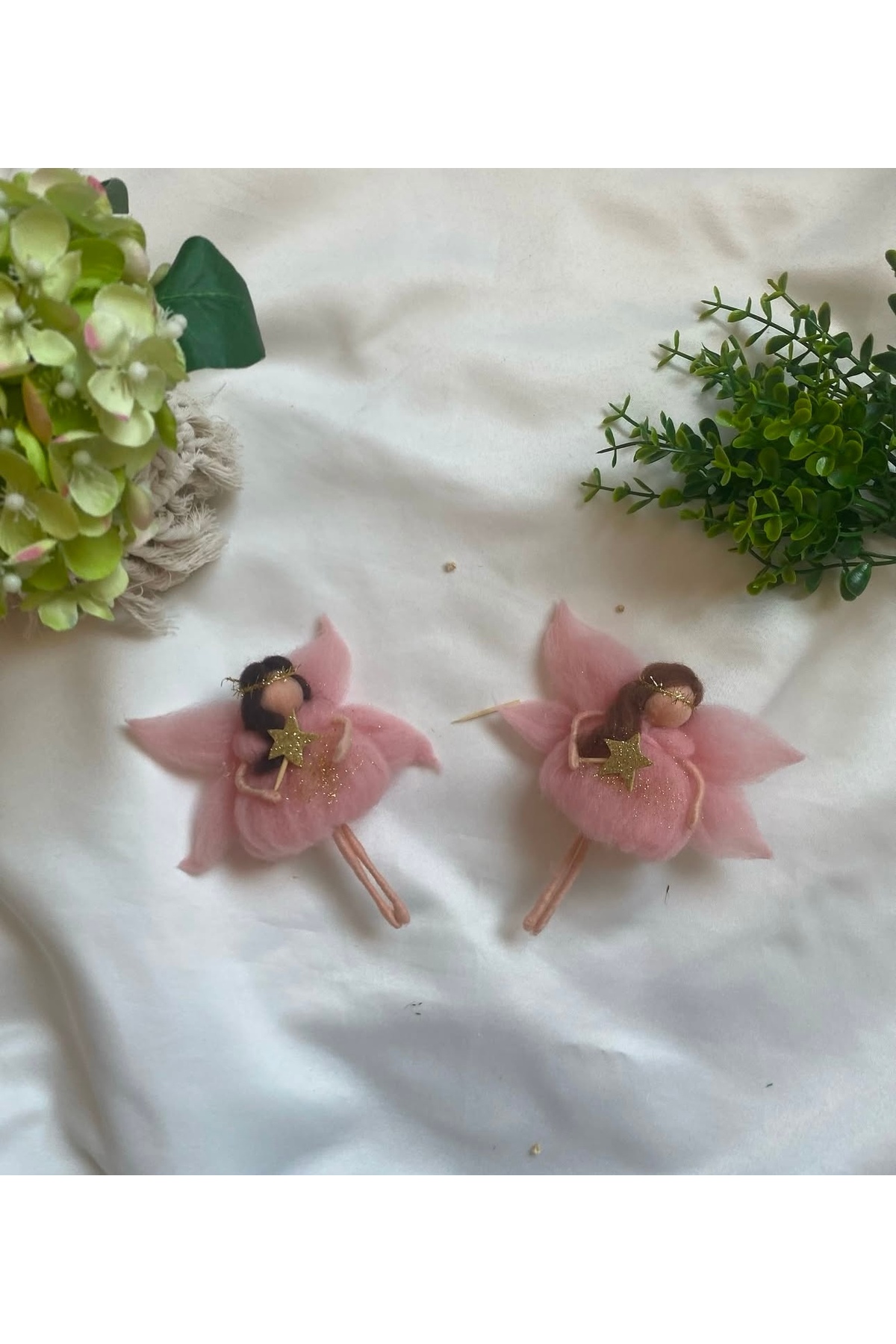 Tasarım Keçe Peri Bebek, Peri Bebek, Pembe Peri Bebek, Melek Bebek fotoğrafı 2 (önizleme)