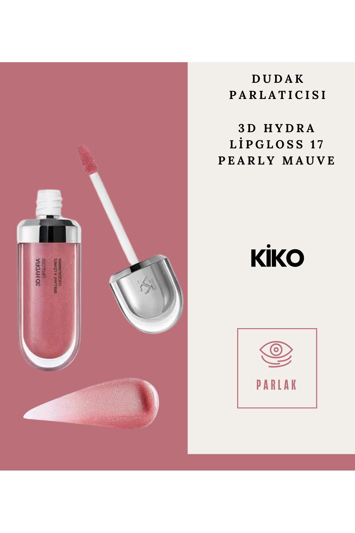 Kiko Lip Gloss - Hydra Lipgloss Pearly Mauve 17