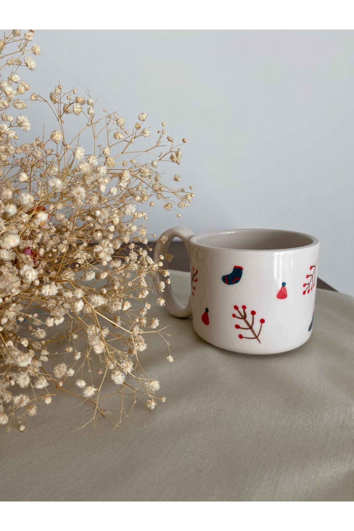 FaBü Sanat Atölyesi-Mug - Red - Ceramic 5