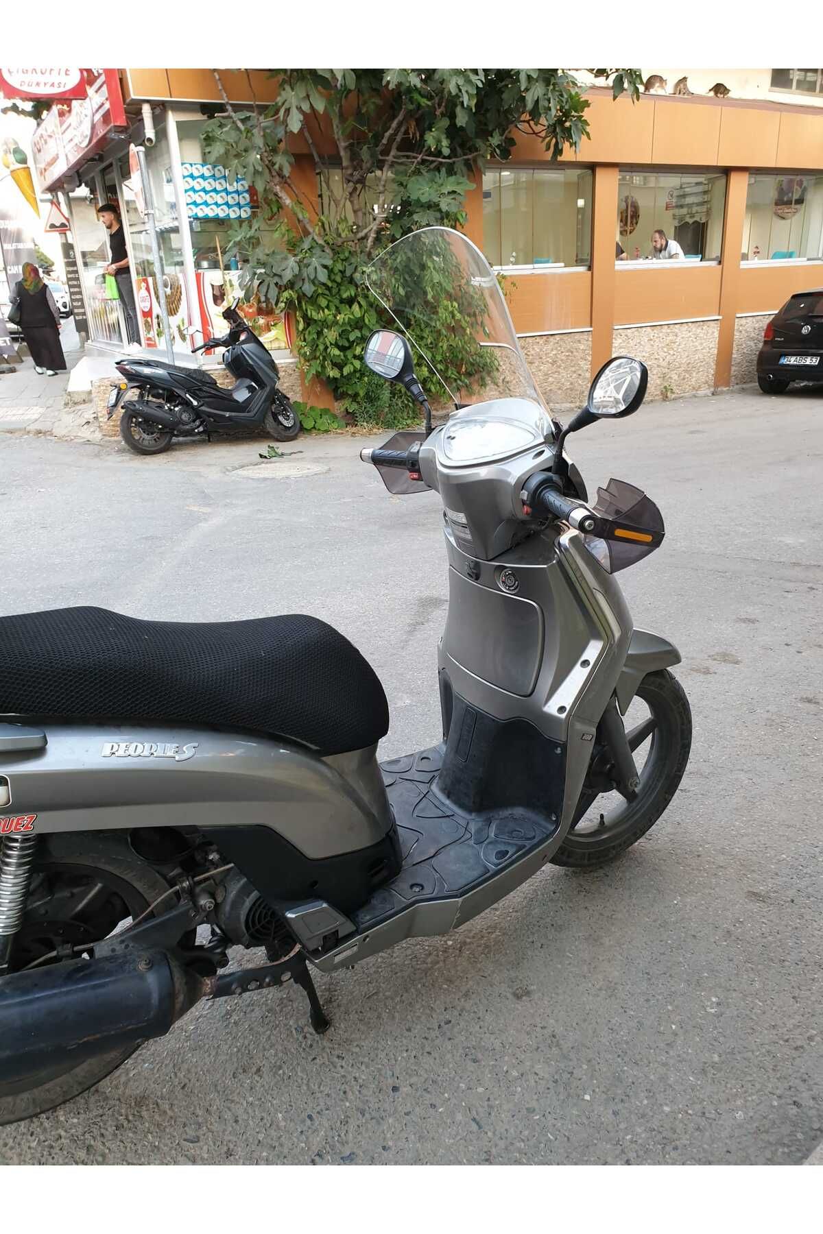 Kymco People S 200 Siperlik Ön Cam 2011 Model 48cm Şeffaf Renkli 4mm UZUN CAM