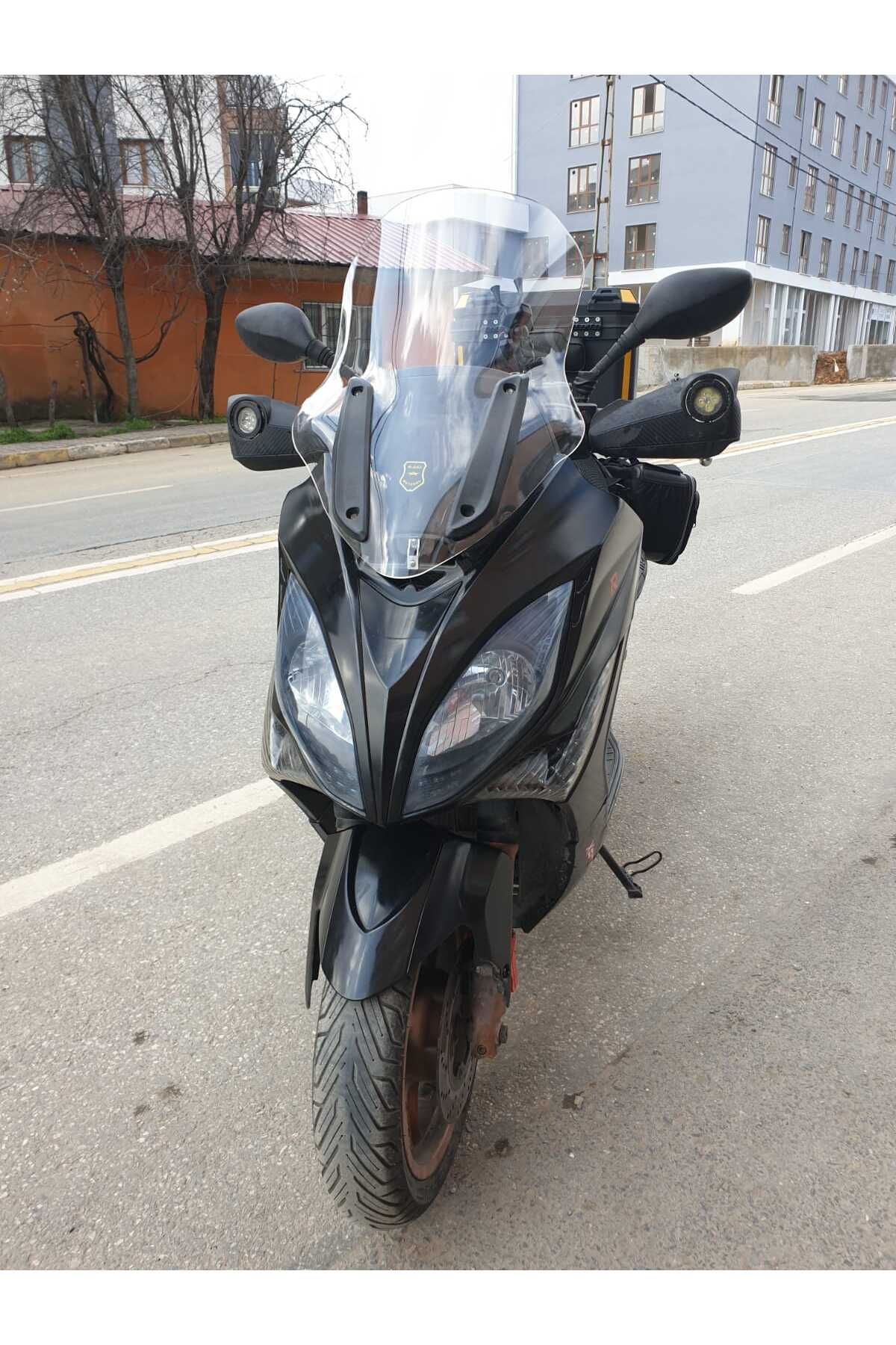 Kymco Xciting 250 500 R Siperlik Ön Cam 2010 2011 Model 72cm Şeffaf Renkli 4mm UZUN CAM