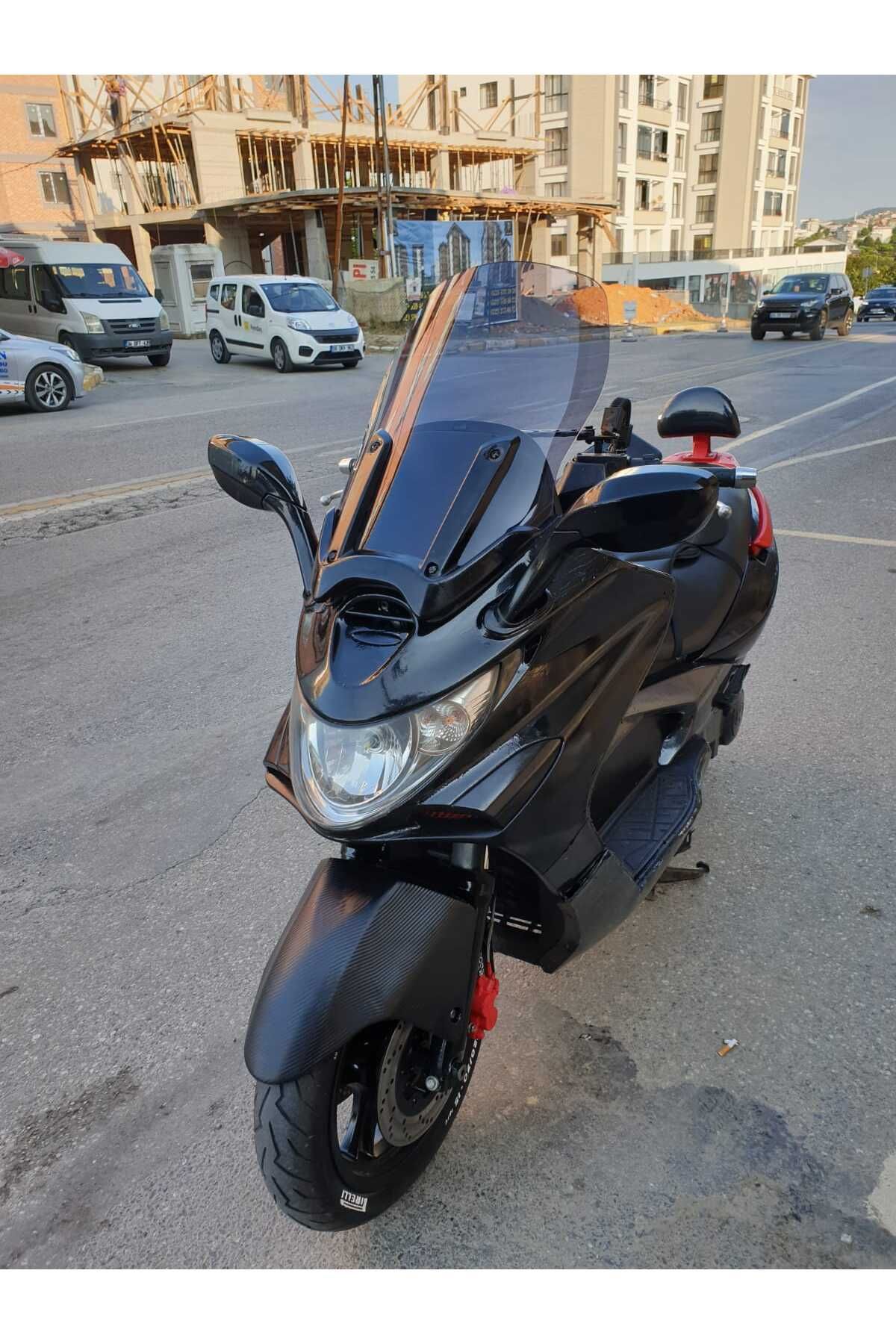 Kymco Xciting 250 500 İ Siperlik Ön Cam 2008 2012 Model 62cm Füme Renkli 4mm