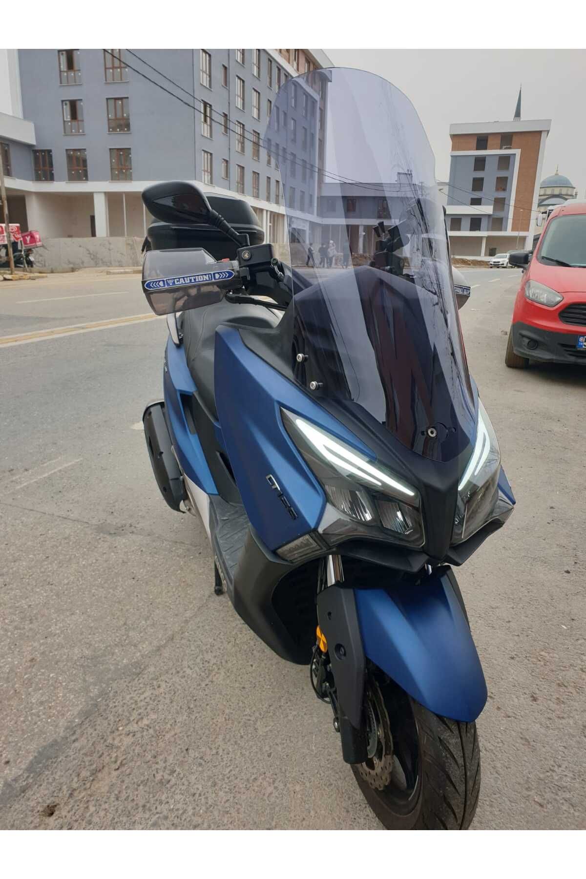 Kymco Xtown 250 İ Siperlik Ön Cam 2020 2025 Model 83cm Füme Renkli 4mm UZUN CAM