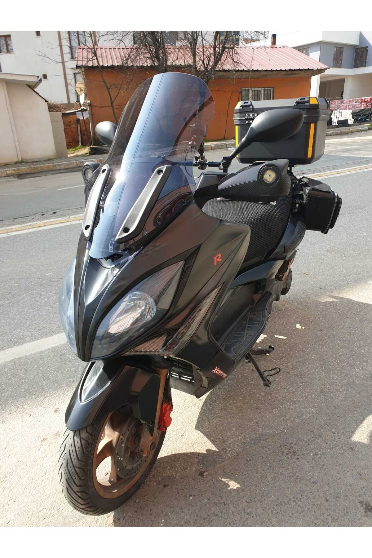 Kymco Xciting 250 500 R Siperlik Ön Cam 2010 2011 Model 72cm Füme Renkli 4mm UZUN CAM