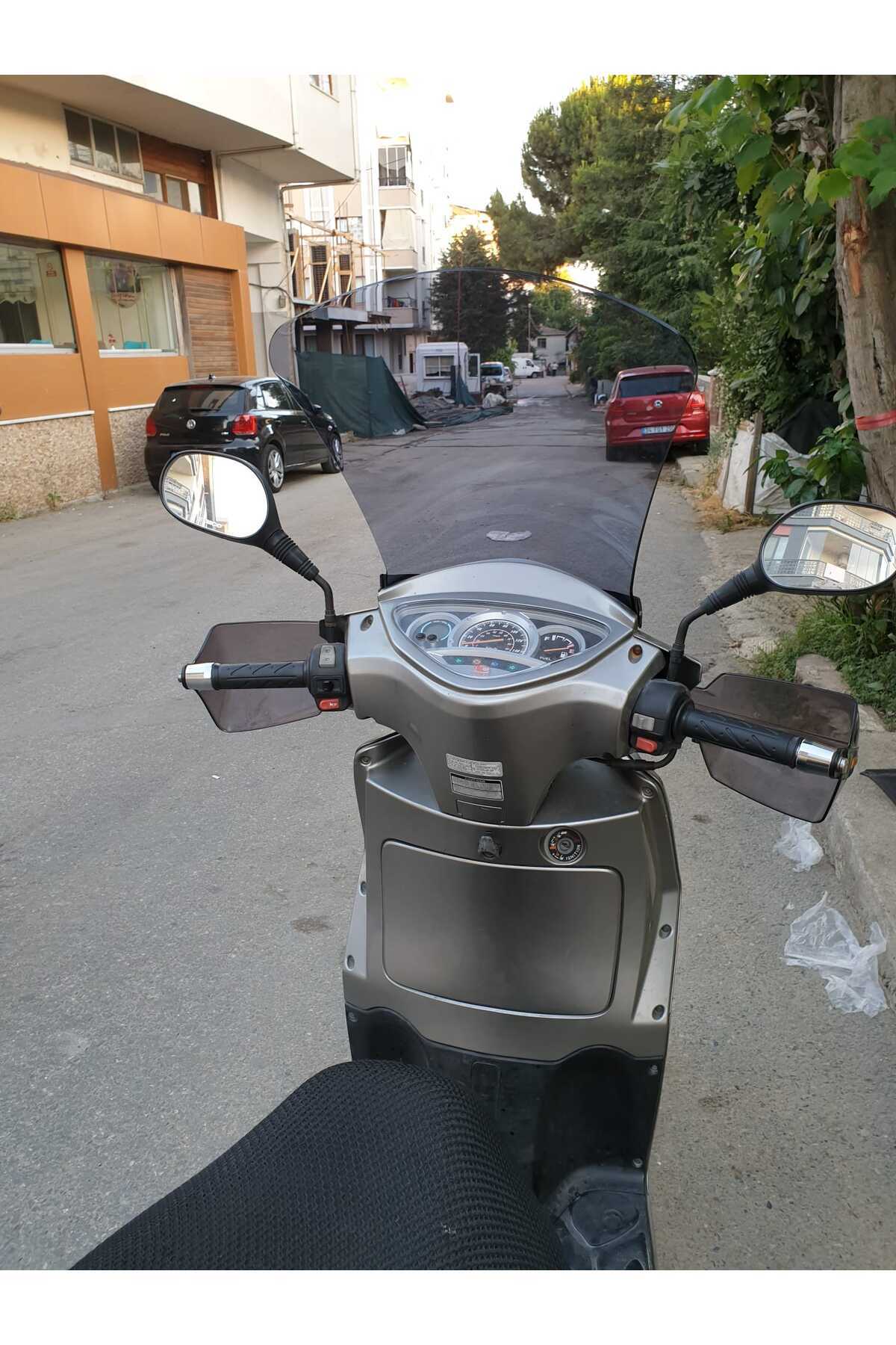 Kymco People S 200 Siperlik Ön Cam 2011 Model 48cm Füme Renkli 4mm UZUN CAM