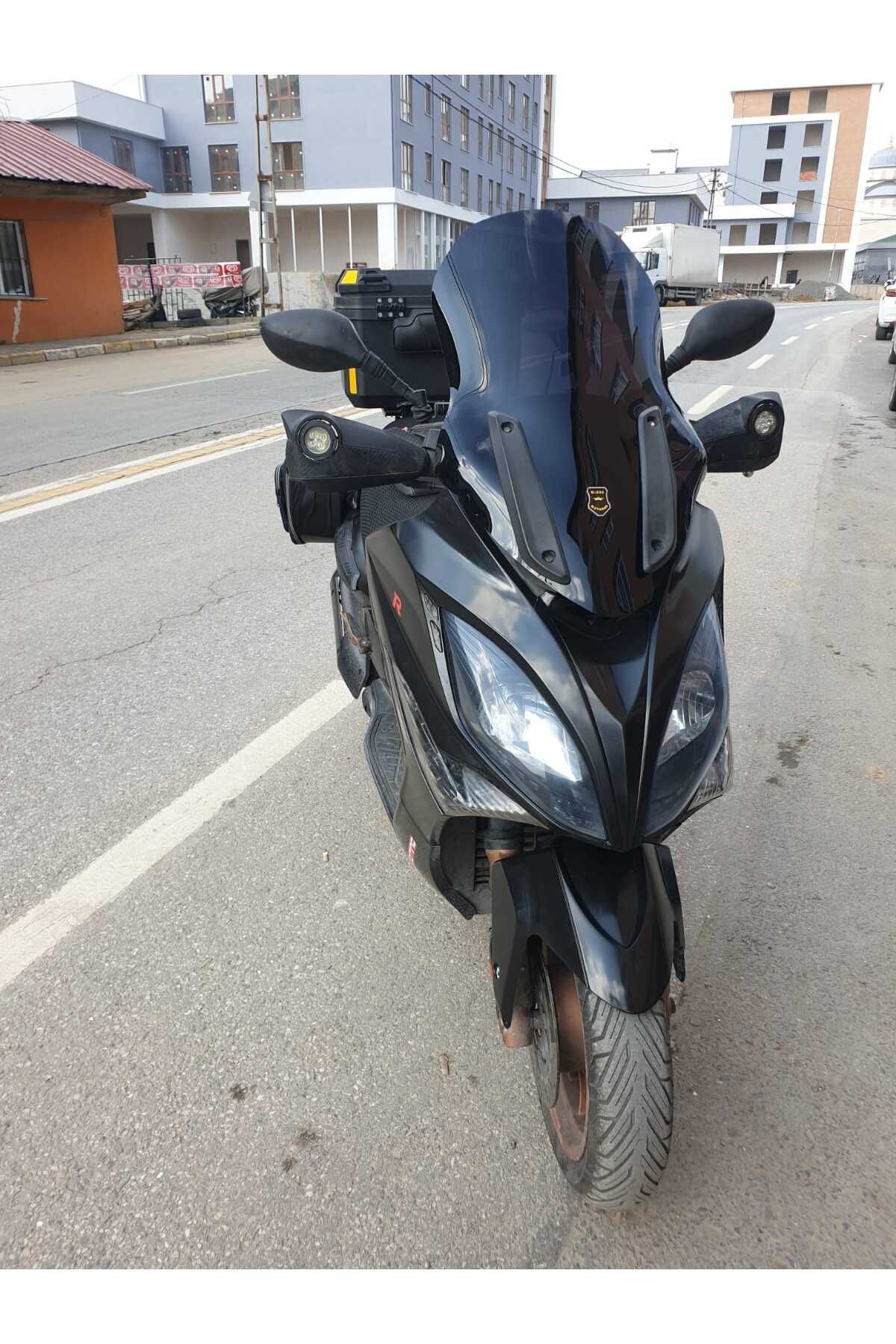 Kymco Xciting 250 500 R Siperlik Ön Cam 2010 2011 Model 72cm Siyah Renkli 4mm UZUN CAM