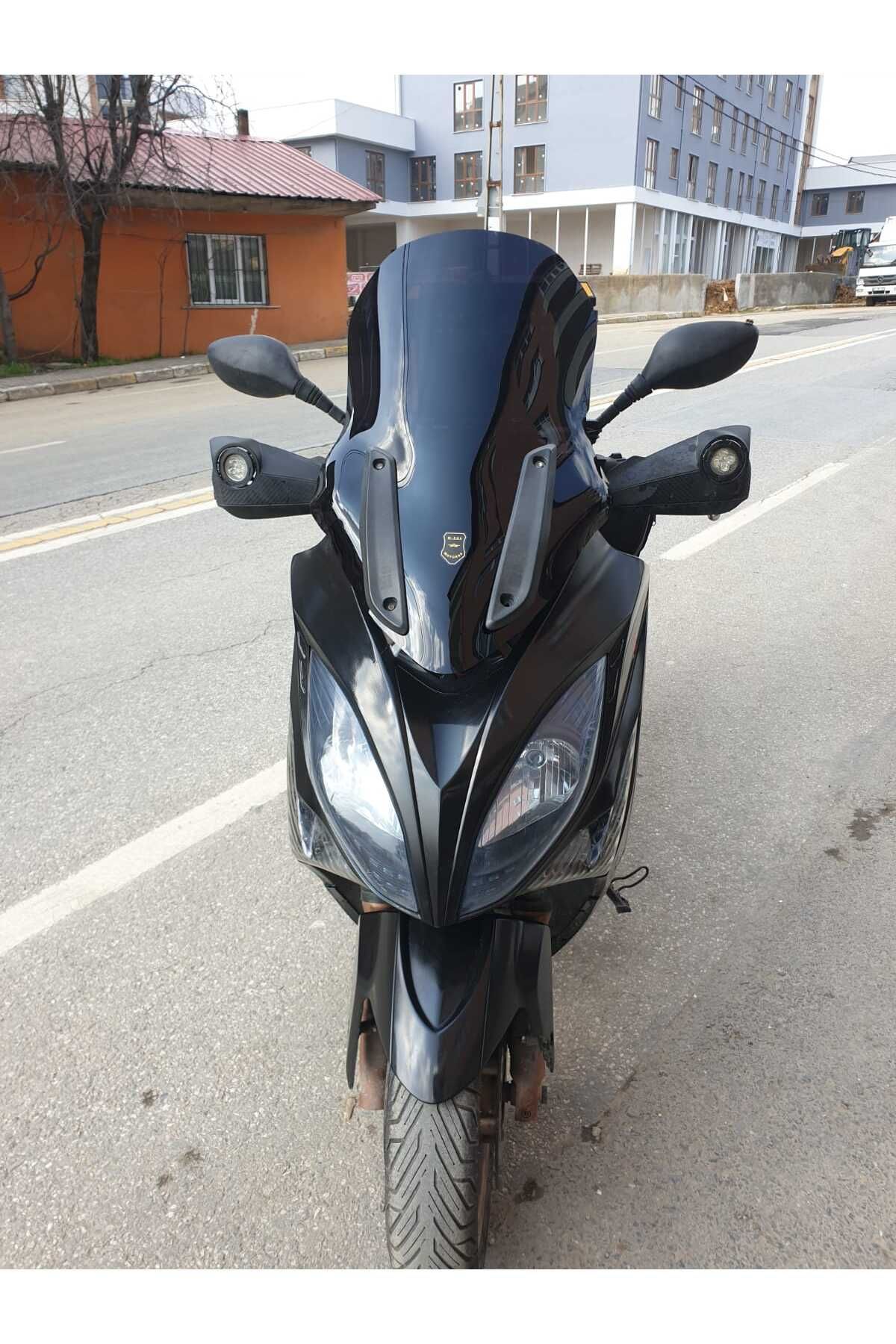 Kymco Xciting 250 500 R Siperlik Ön Cam 2010 2011 Model 72cm Siyah Renkli 4mm UZUN CAM