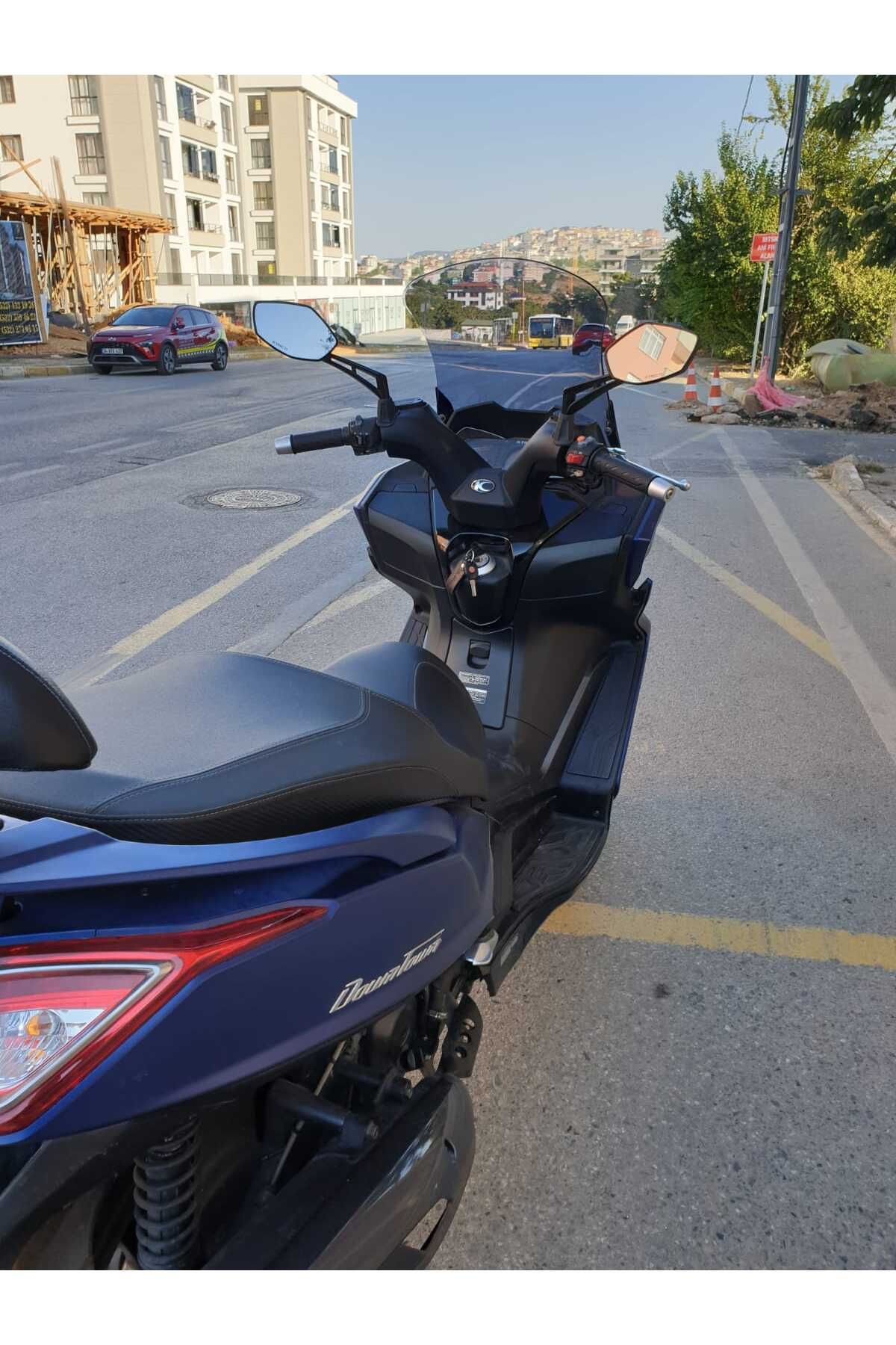 Kymco Downtown 250i Siperlik Ön Cam 2016 2025 Model 78cm Füme Renkli 4mm UZUN CAM