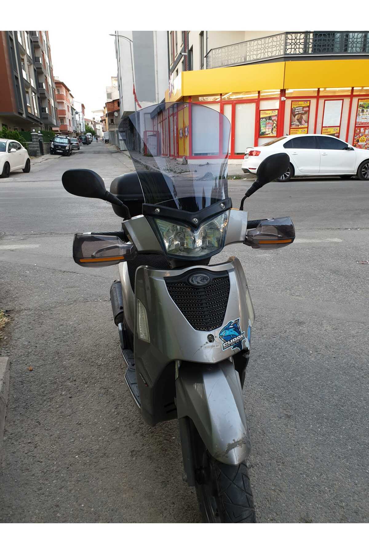 Kymco People S 200 Siperlik Ön Cam 2011 Model 48cm Füme Renkli 4mm UZUN CAM