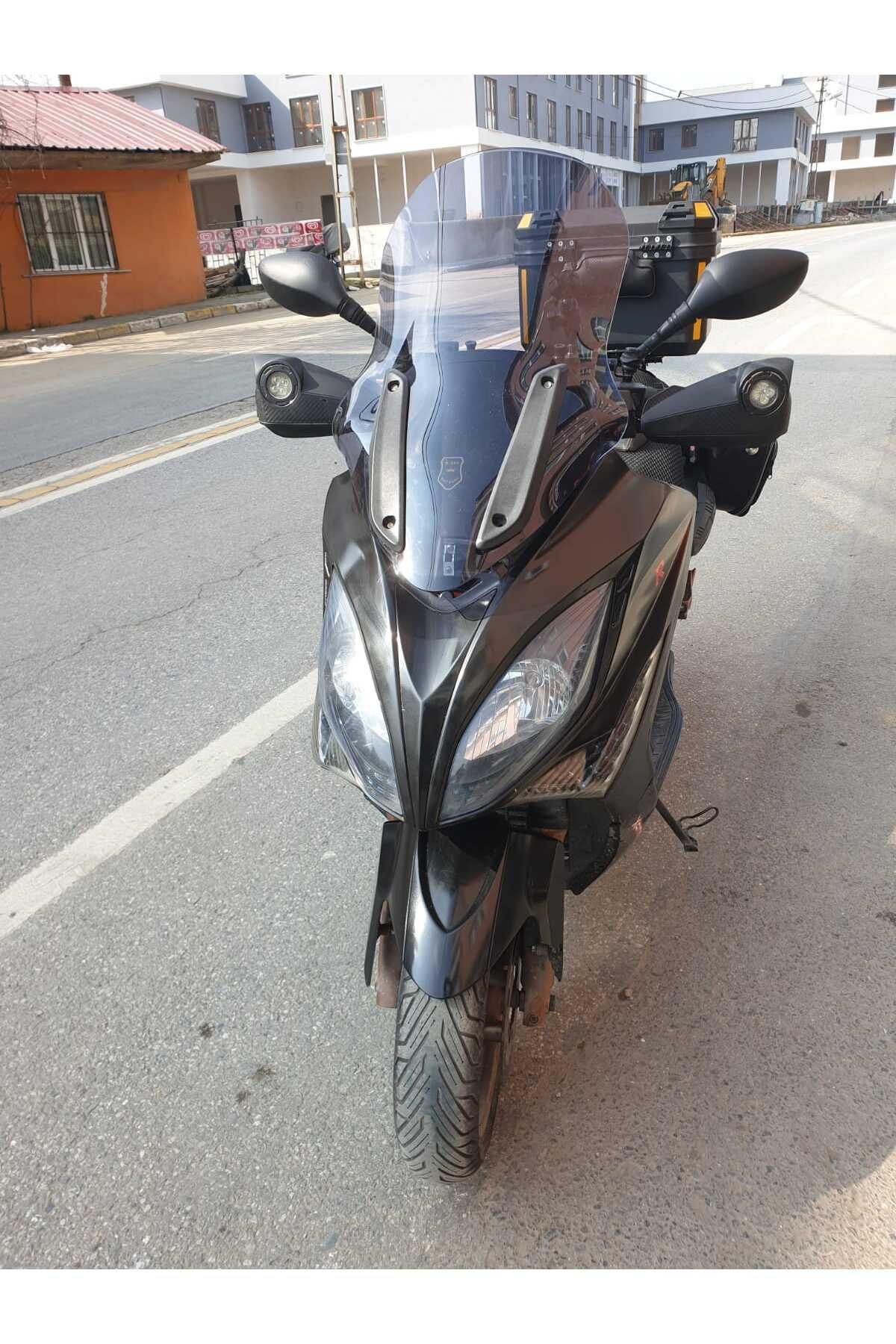 Kymco Xciting 250 500 R Siperlik Ön Cam 2010 2011 Model 72cm Füme Renkli 4mm UZUN CAM