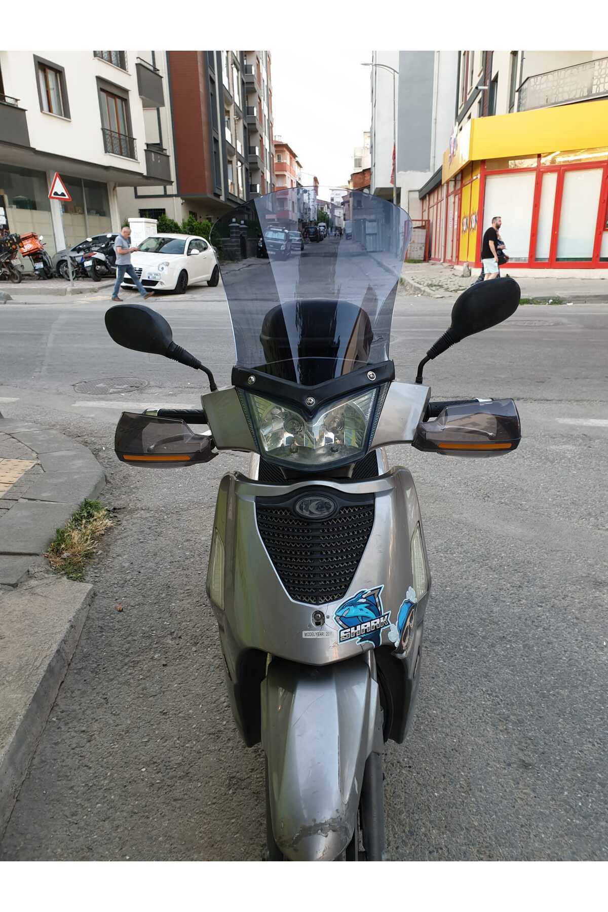 Kymco People S 200 Siperlik Ön Cam 2011 Model 48cm Füme Renkli 4mm UZUN CAM