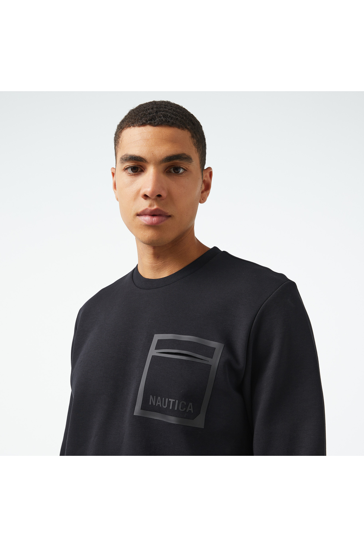Nautica Erkek Siyah Regular Fit Sweatshirt görsel 4