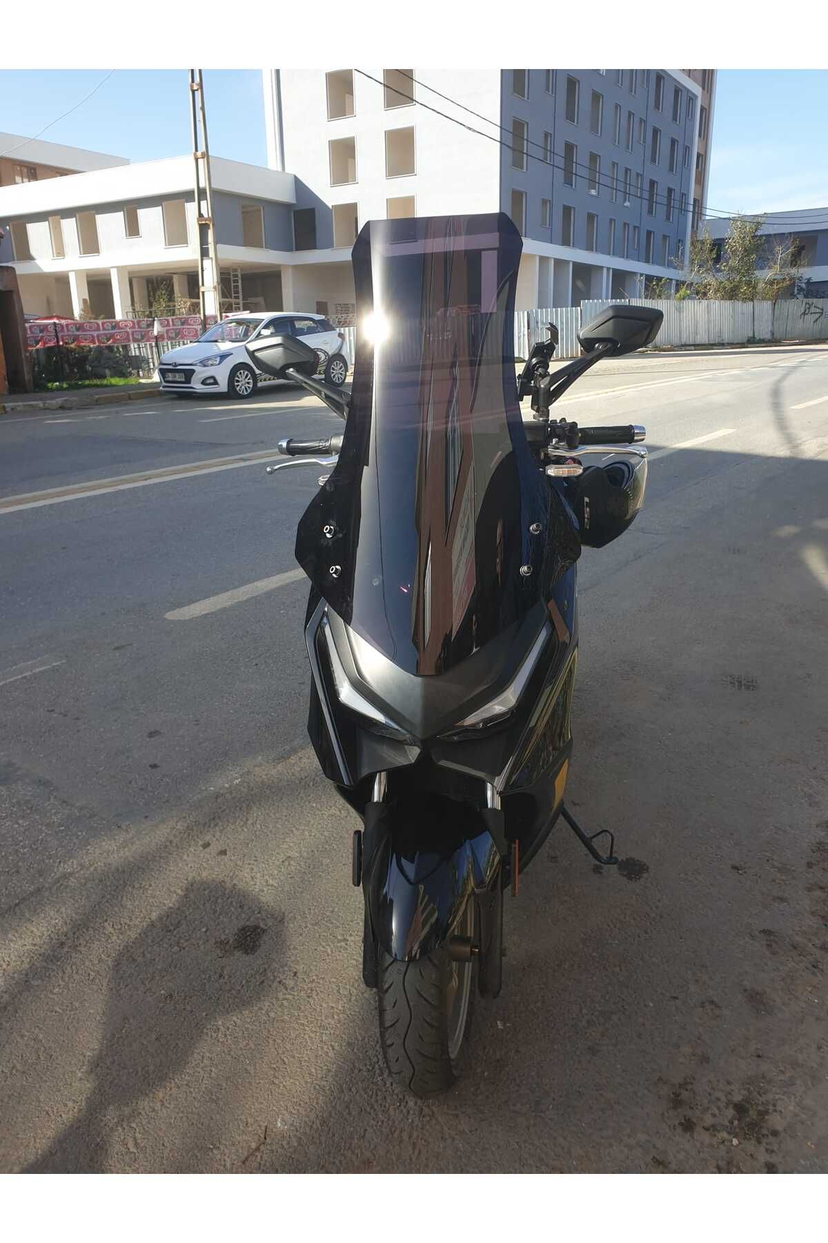 Kymco Krv 200 Siperlik Ön Cam 2022-2025 Model 75cm Siyah Renkli 4mm UZUN CAM