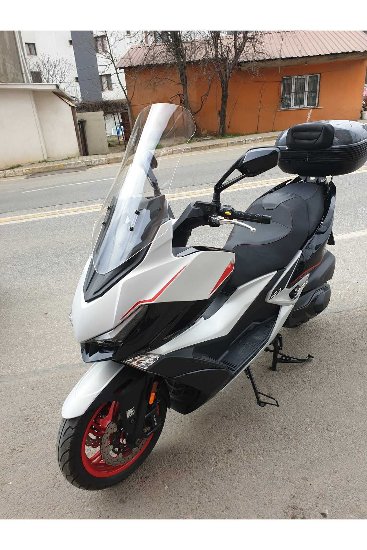 Kymco Xciting VS 400 Siperlik Ön Cam 2023-2025 Model 66cm Şeffaf Renkli 4mm