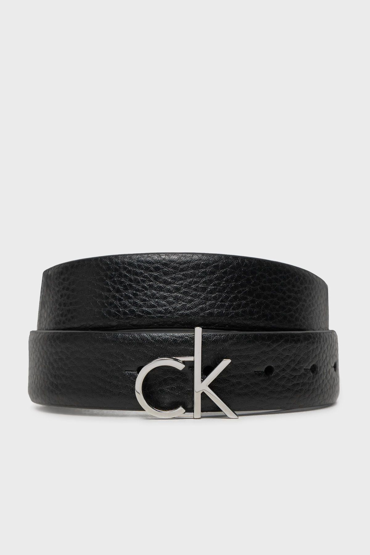 Calvin Klein-Δερμάτινη ζώνη με λογότυπο - K60K 613073 Μοντέλο BEH 1