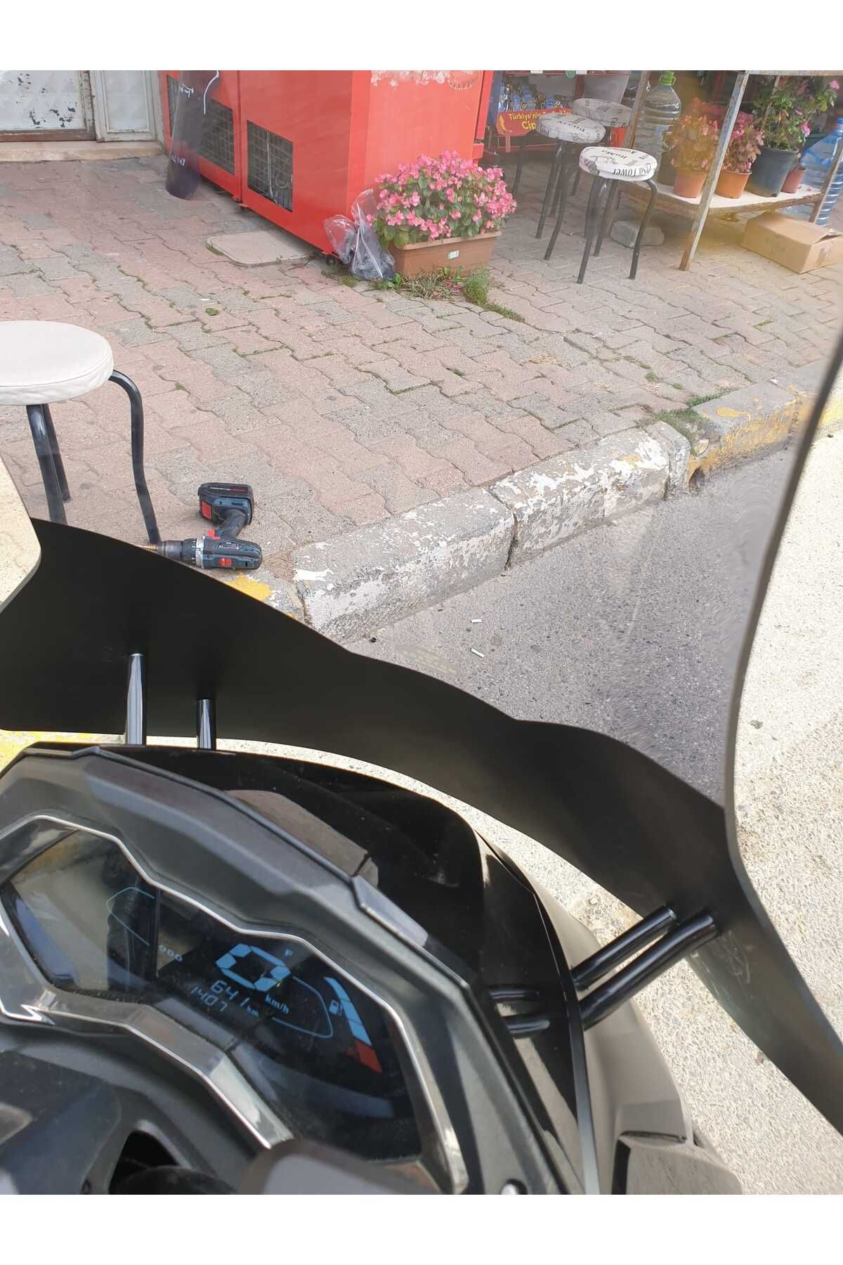 Kymco Krv 200 Siperlik Ön Cam 2022-2025 Model 75cm Füme Renkli 4mm UZUN CAM