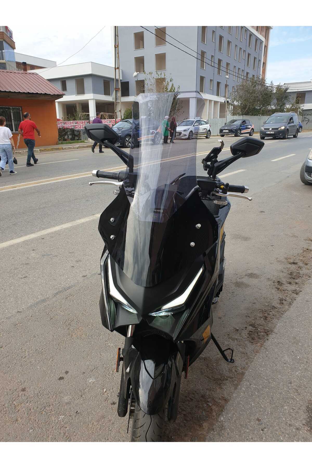 Kymco Krv 200 Siperlik Ön Cam 2022-2025 Model 75cm Füme Renkli 4mm UZUN CAM