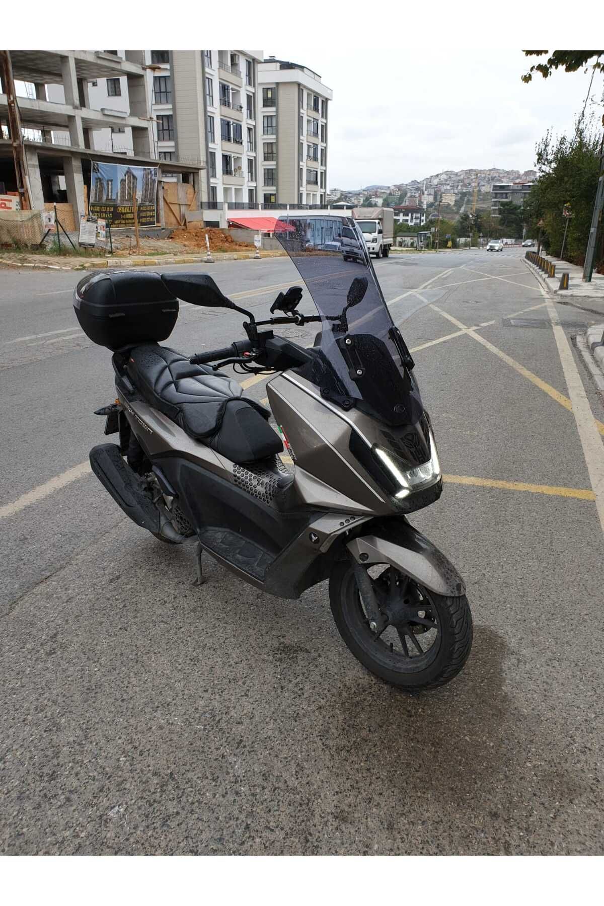 kymco Skytown 125 Siperlik Ön Cam 2023-2025 Model 72cm Füme Renkli 4mm UZUN CAM