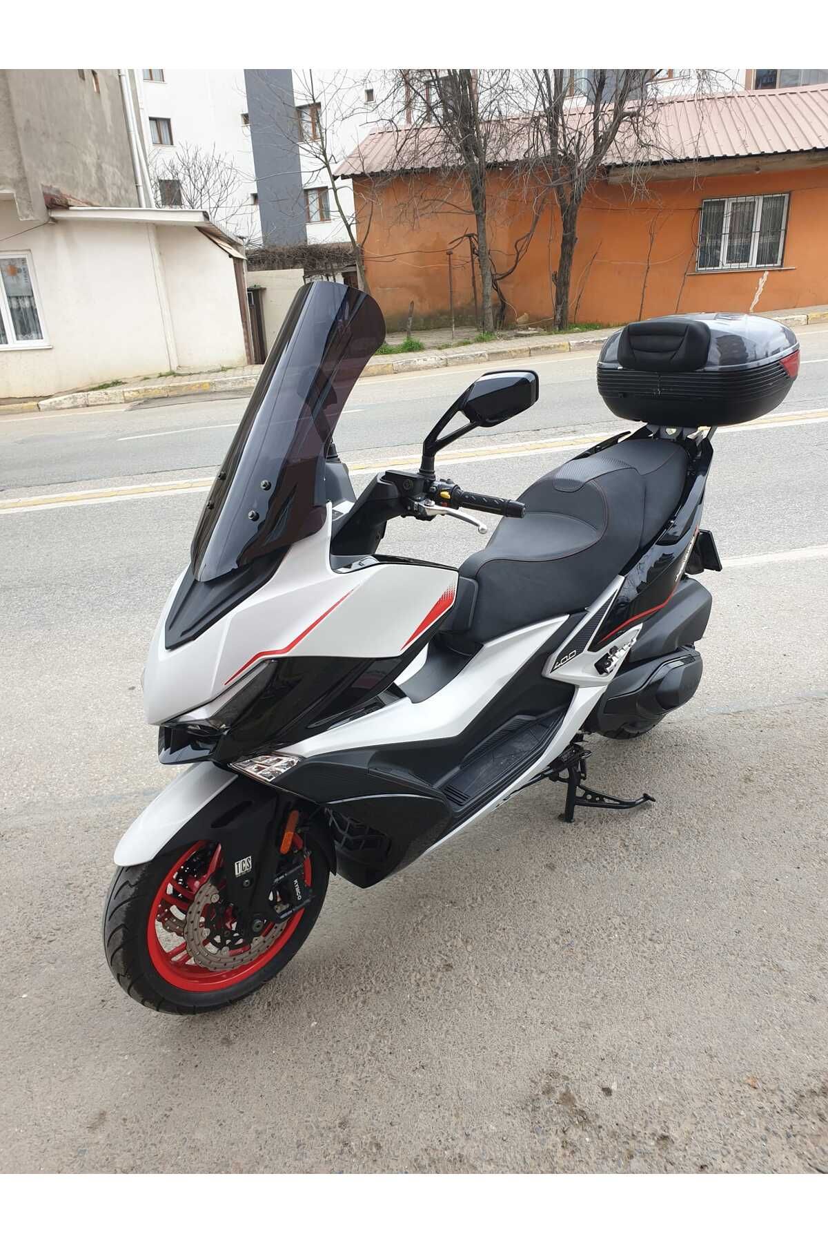 Kymco Xciting VS 400 Siperlik Ön Cam 2023-2025 Model 66cm Siyah Renkli 4mm