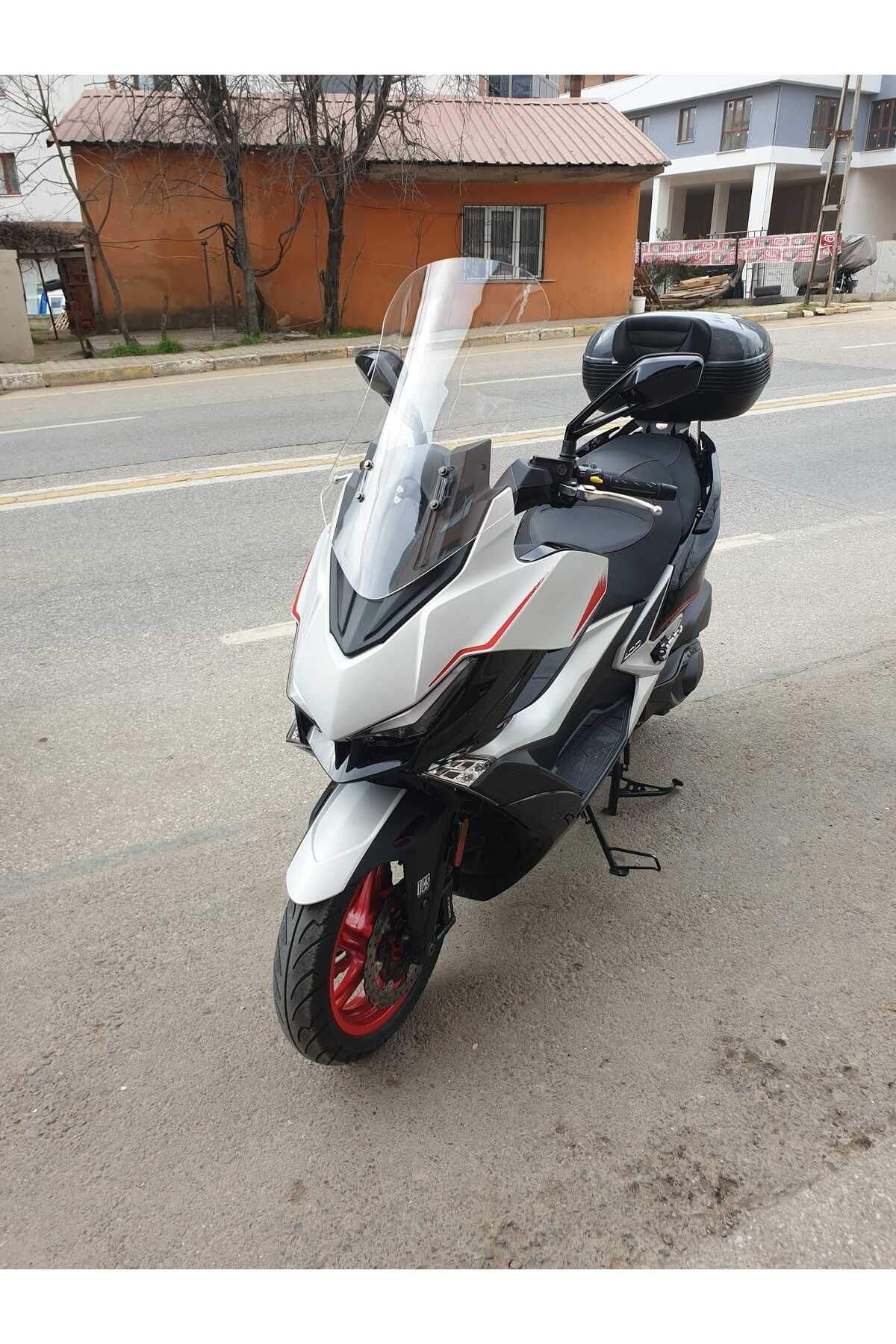Kymco Xciting VS 400 Siperlik Ön Cam 2023-2025 Model 66cm Şeffaf Renkli 4mm